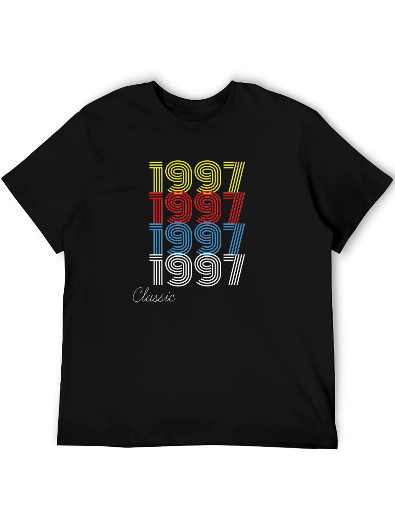 Black 1997 Vintage Style Graphic Tee - Classic Retro Design view 5
