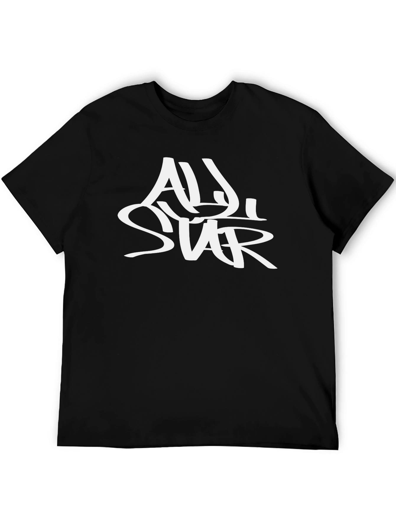 Black Black All-Star Graphic Tee view 5
