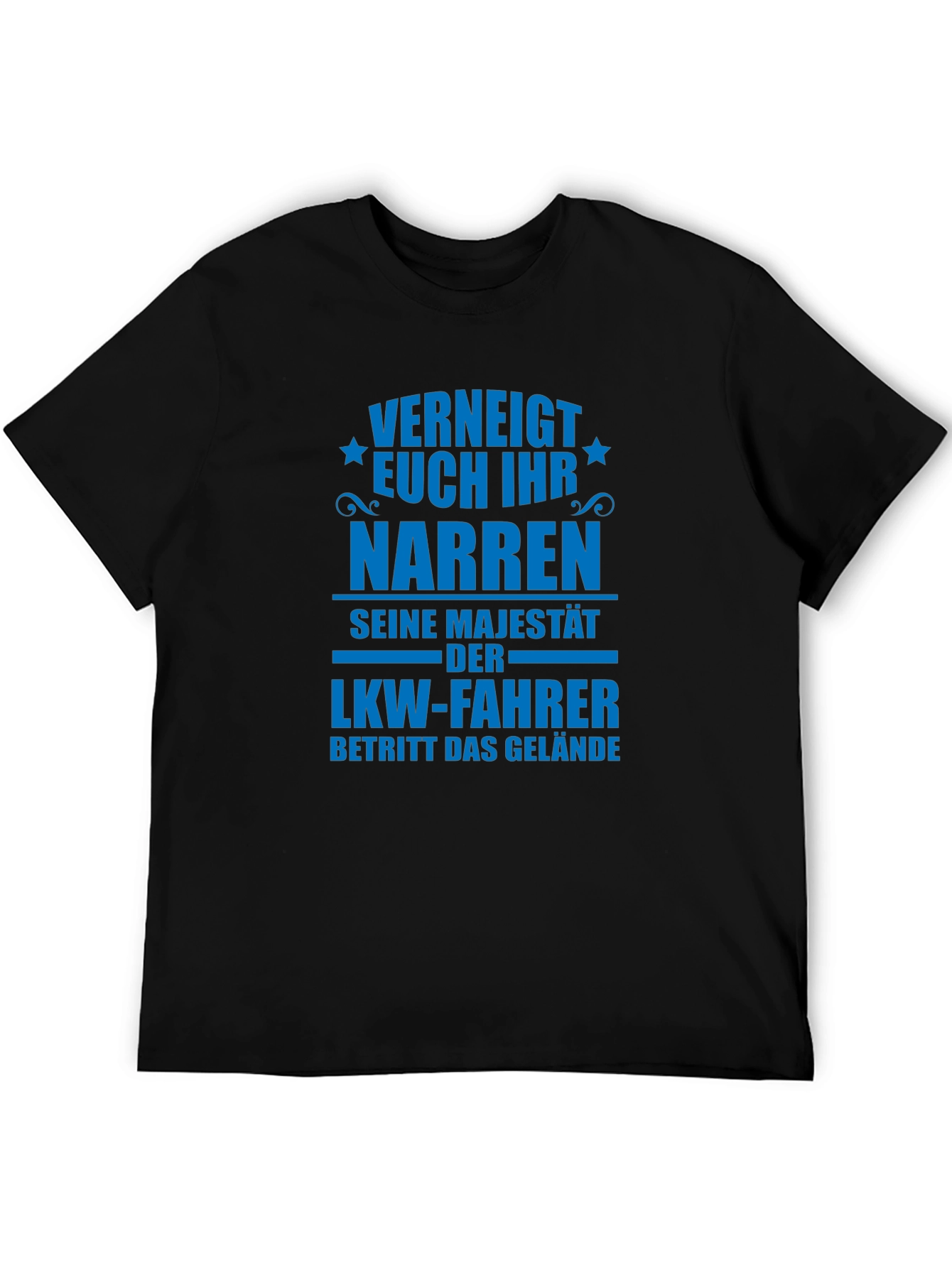 Black Trucker Driver T-Shirt - "Seine Majestät DER LKW-FAHRER" view 5