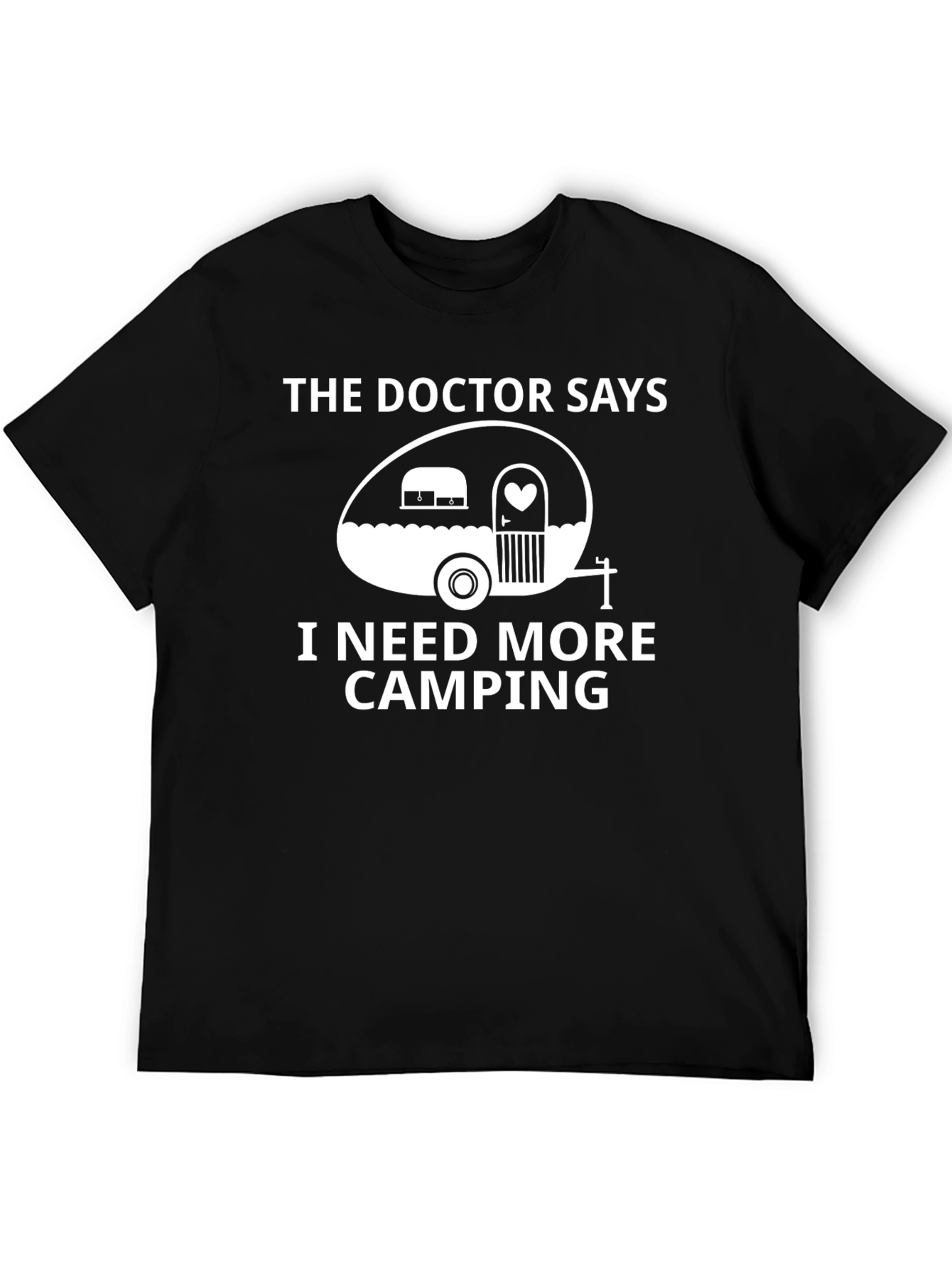 Black Doctor Says Camping Graphic T-Shirt view 5