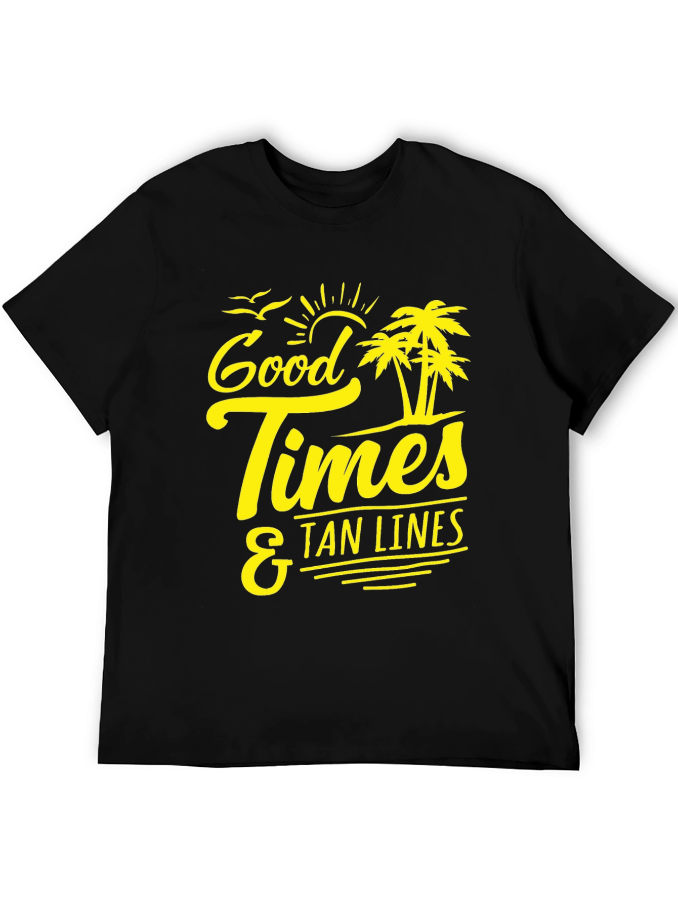 Black Good Times & Tan Lines T-Shirt view 5