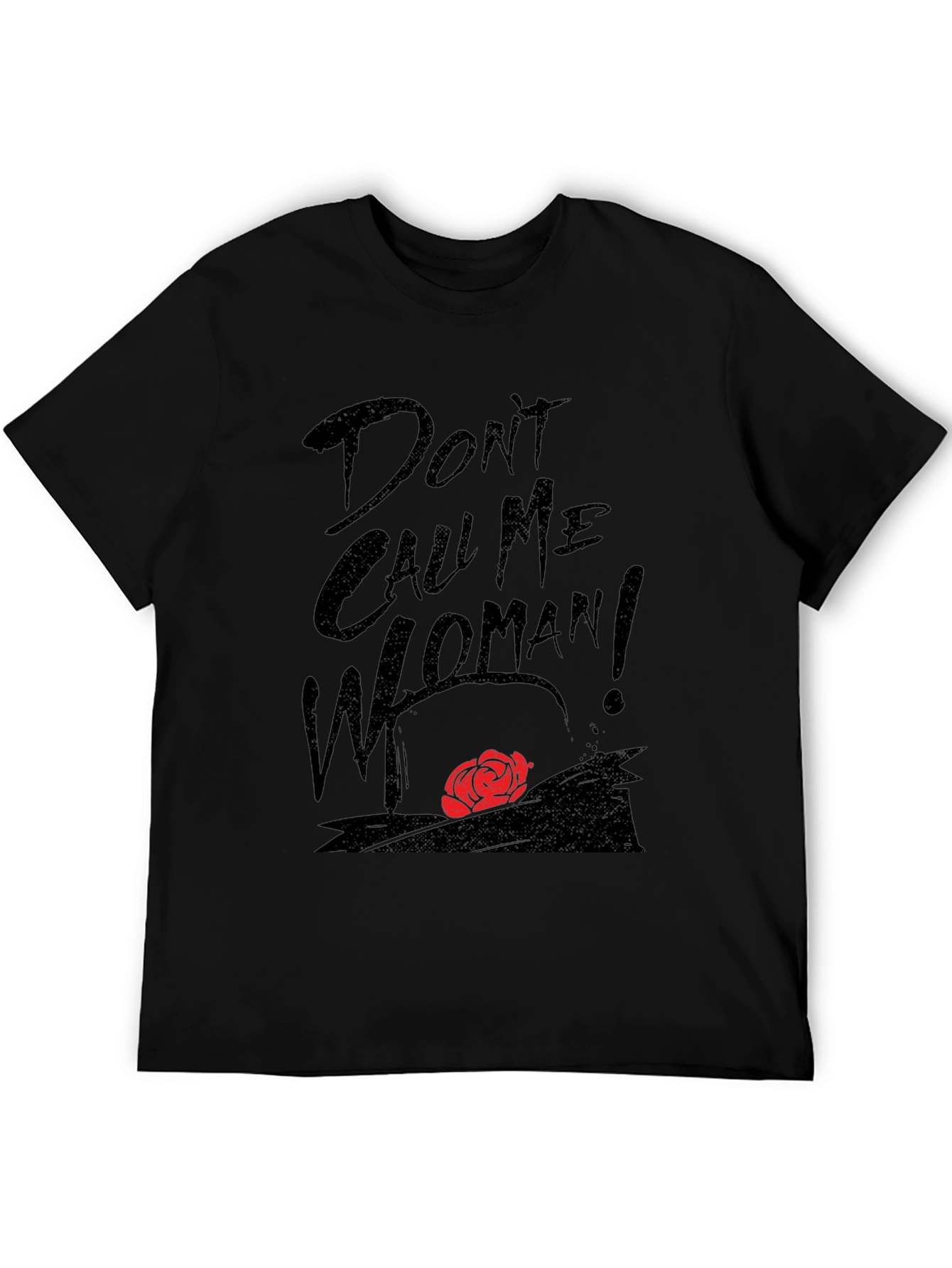 Black Don't Call Me Woman T-Shirt - Unique Graphic Tee view 5