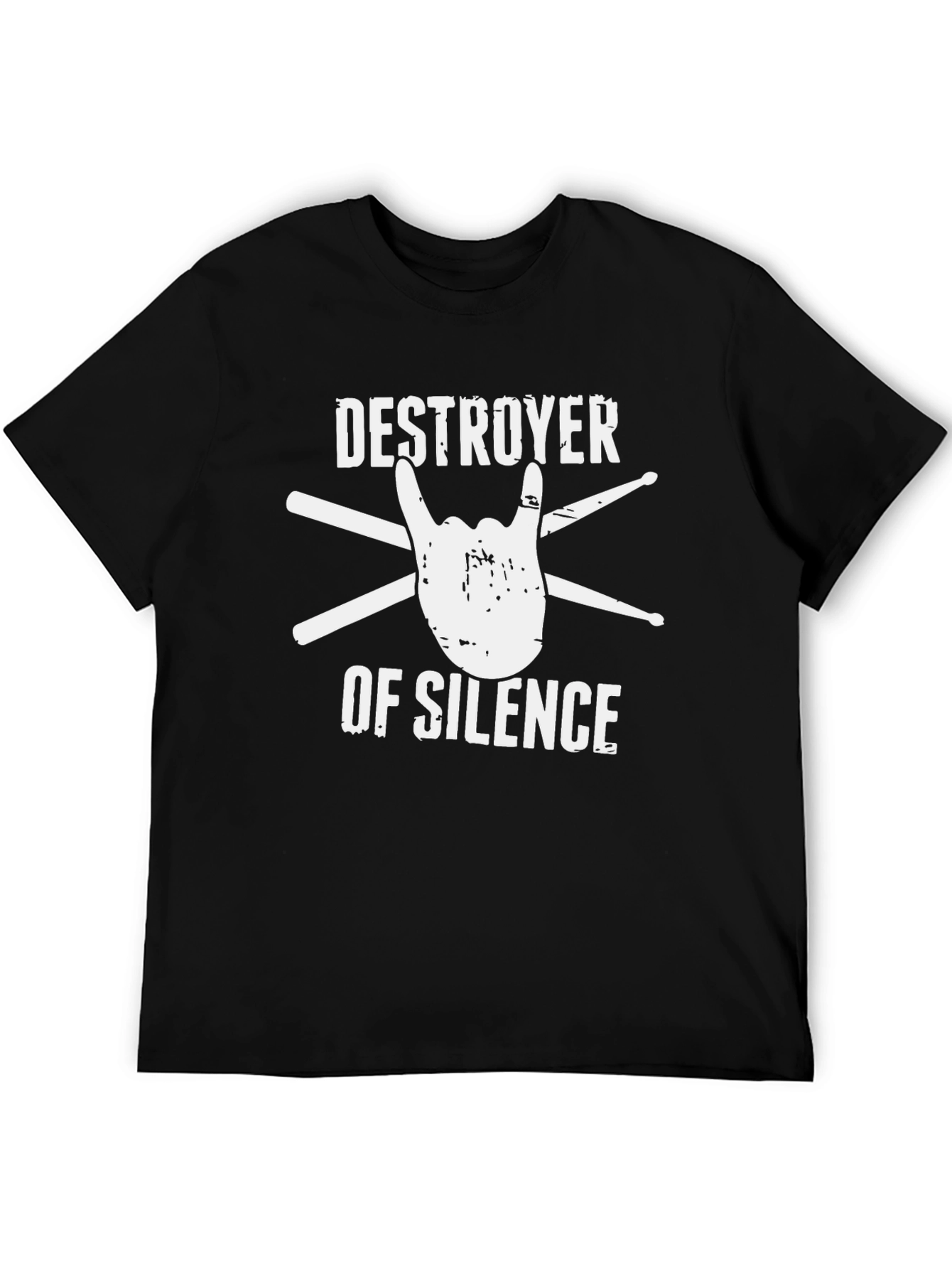 Black Destroyer of Silence Graphic Tee view 5