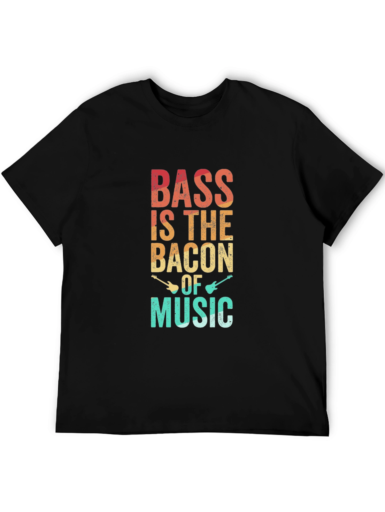 Black Bass is the Bacon of Music T-Shirt view 5
