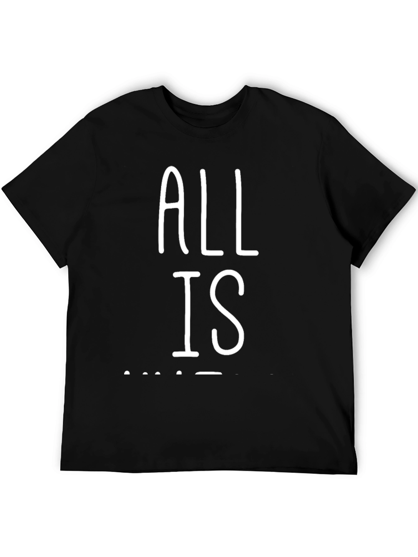 Black All is Well Graphic Tee - Black view 5