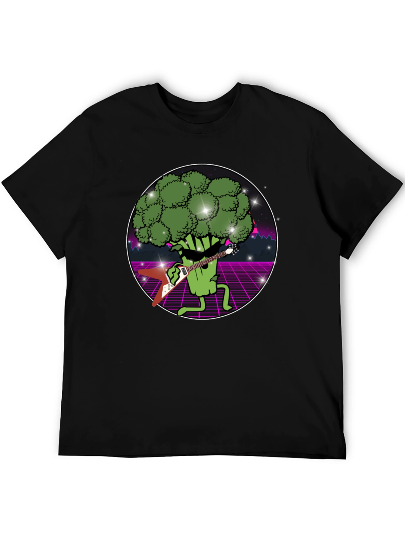 Black Broccoli Rocker T-Shirt view 5
