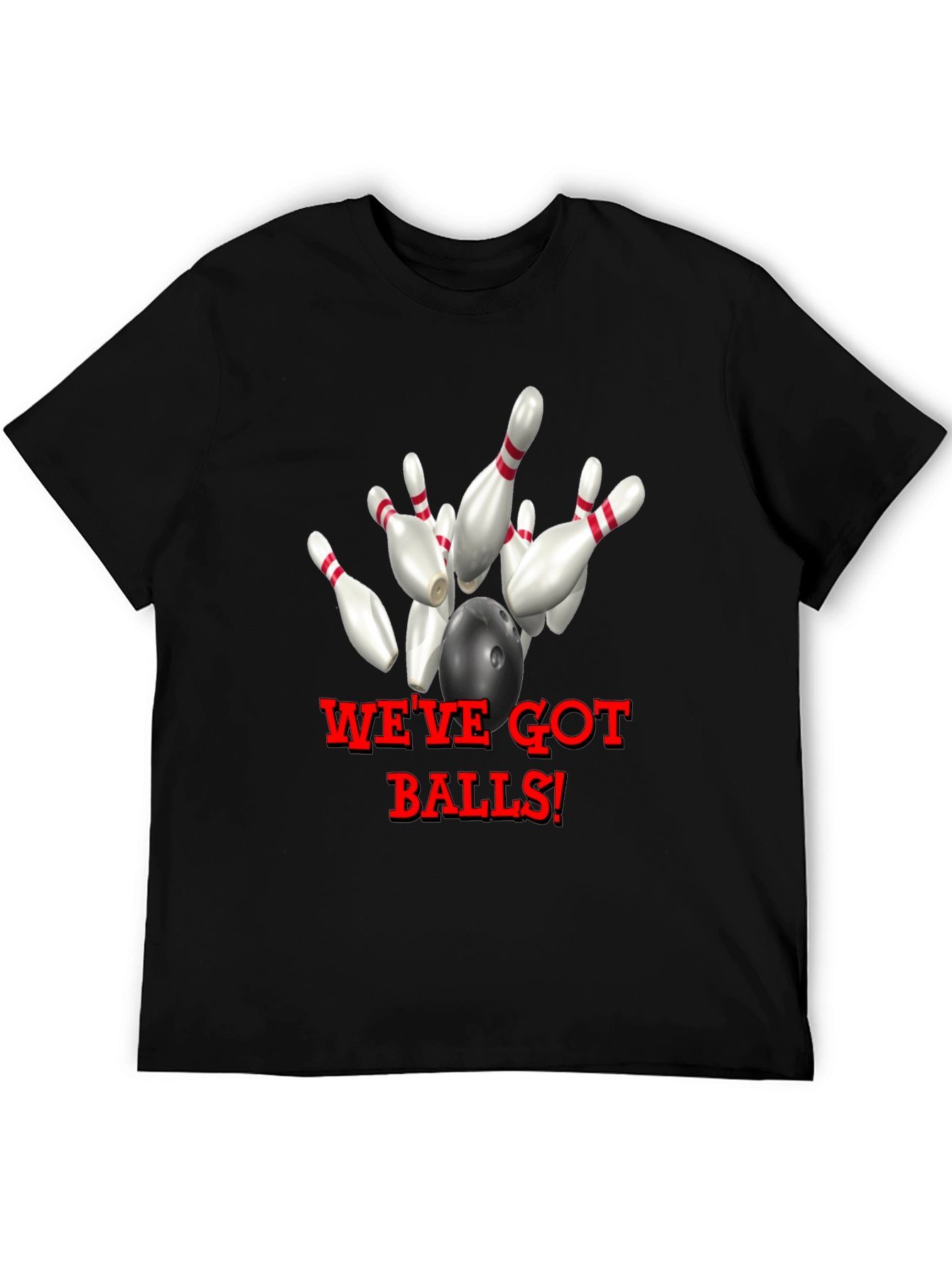 Black Bowling T-Shirt - We've Got Balls! view 5