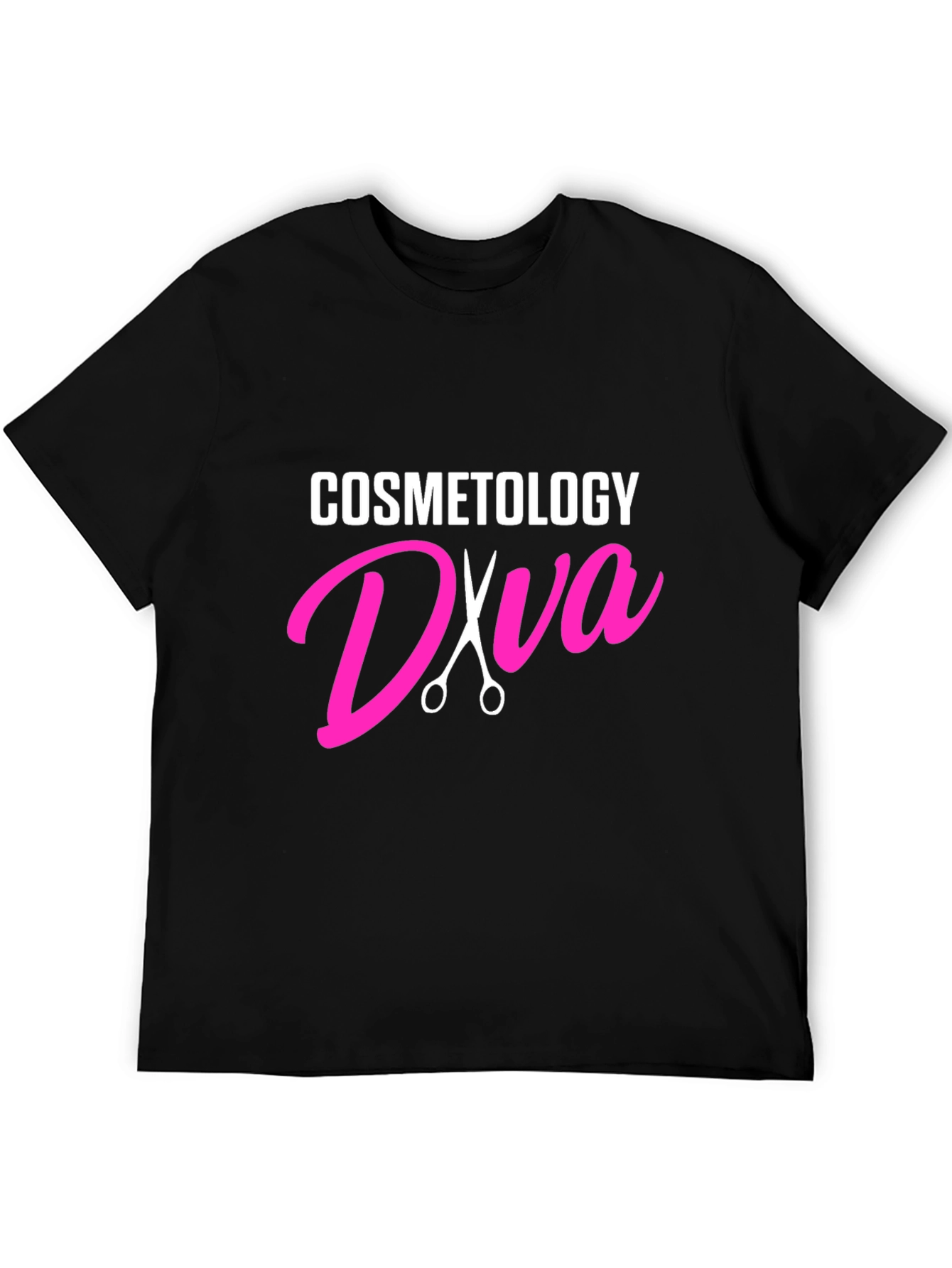 Black Cosmetology Diva T-Shirt - Black view 5