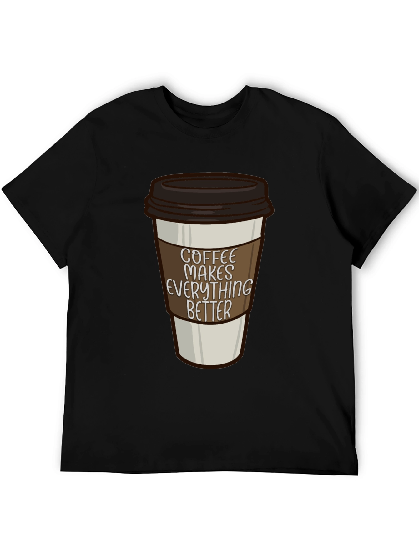 Black Coffee Makes Everything Better T-Shirt view 5