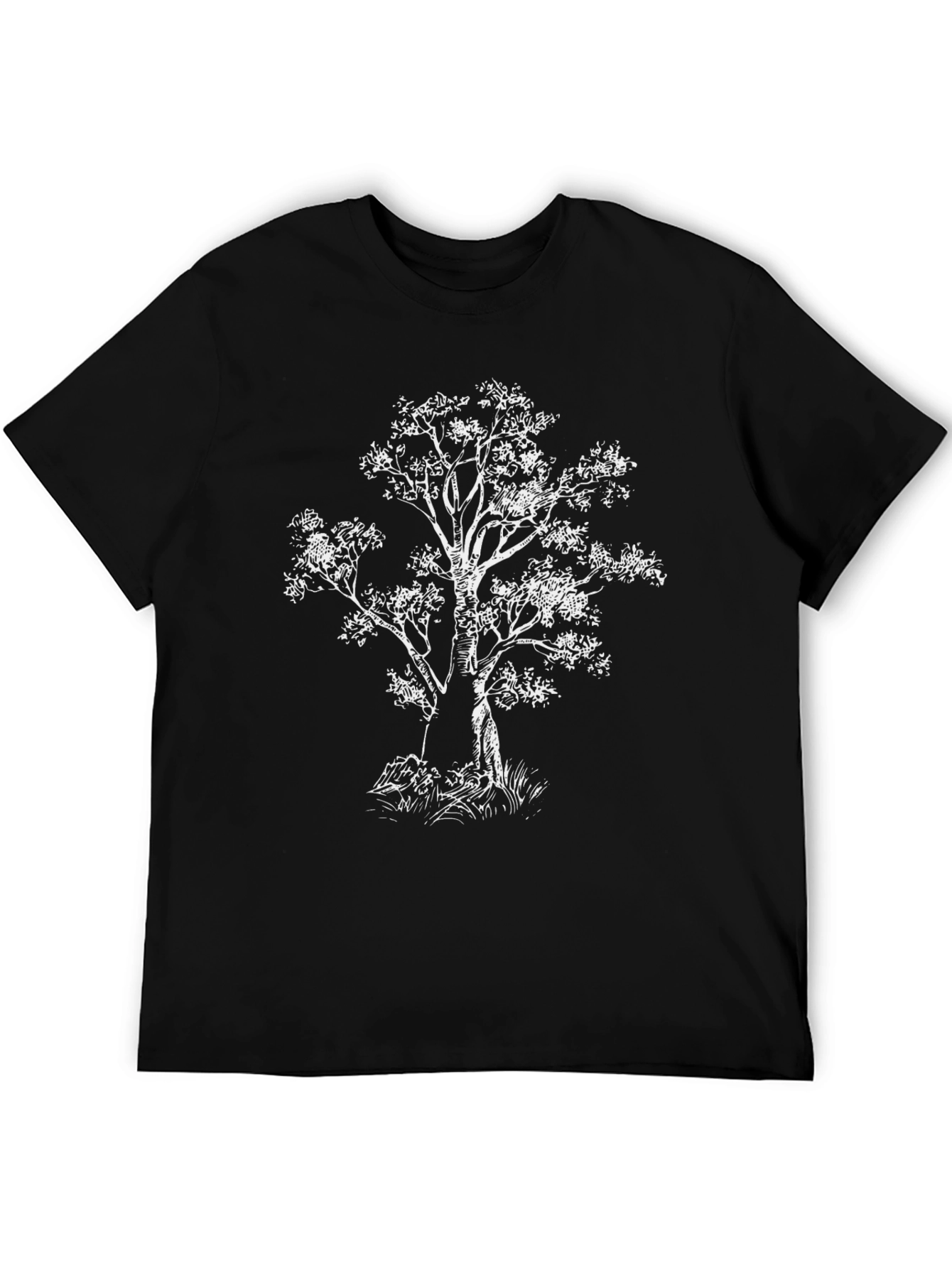 Tree Graphic Black T-Shirt - Nature Inspired Tee - 5
