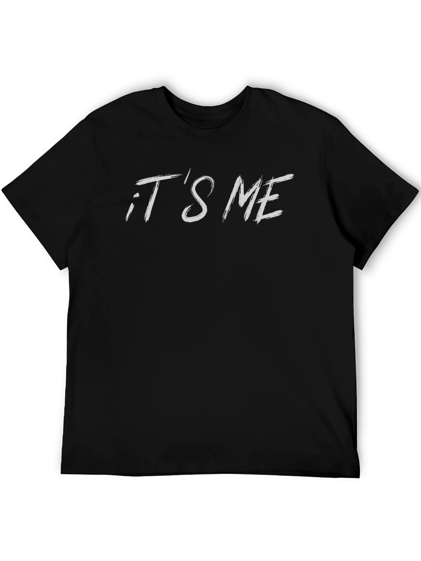 Black It's Me Graphic Tee - Stylish Black T-Shirt view 5