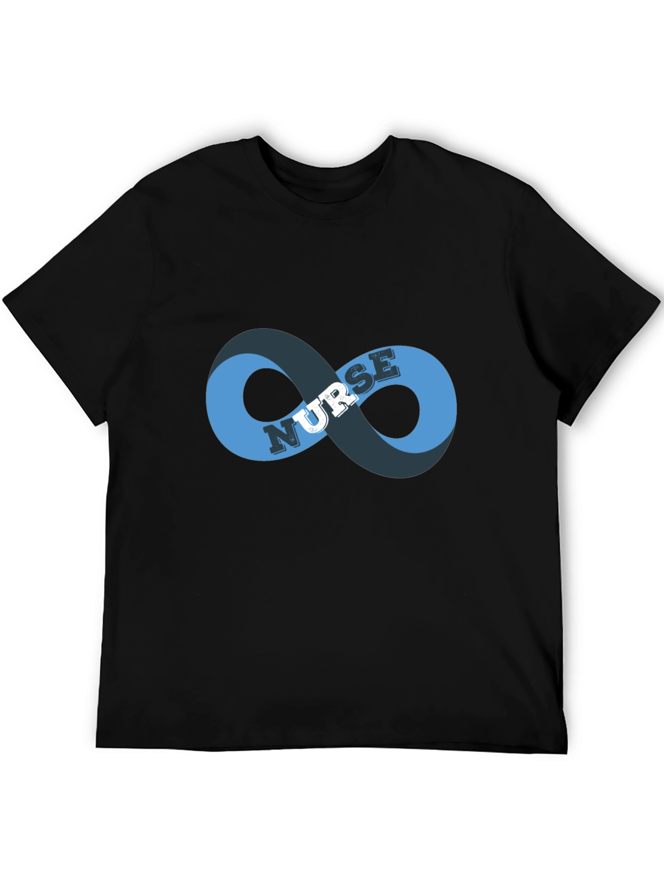 Black Nurse Infinity Symbol Graphic Tee - Black view 5
