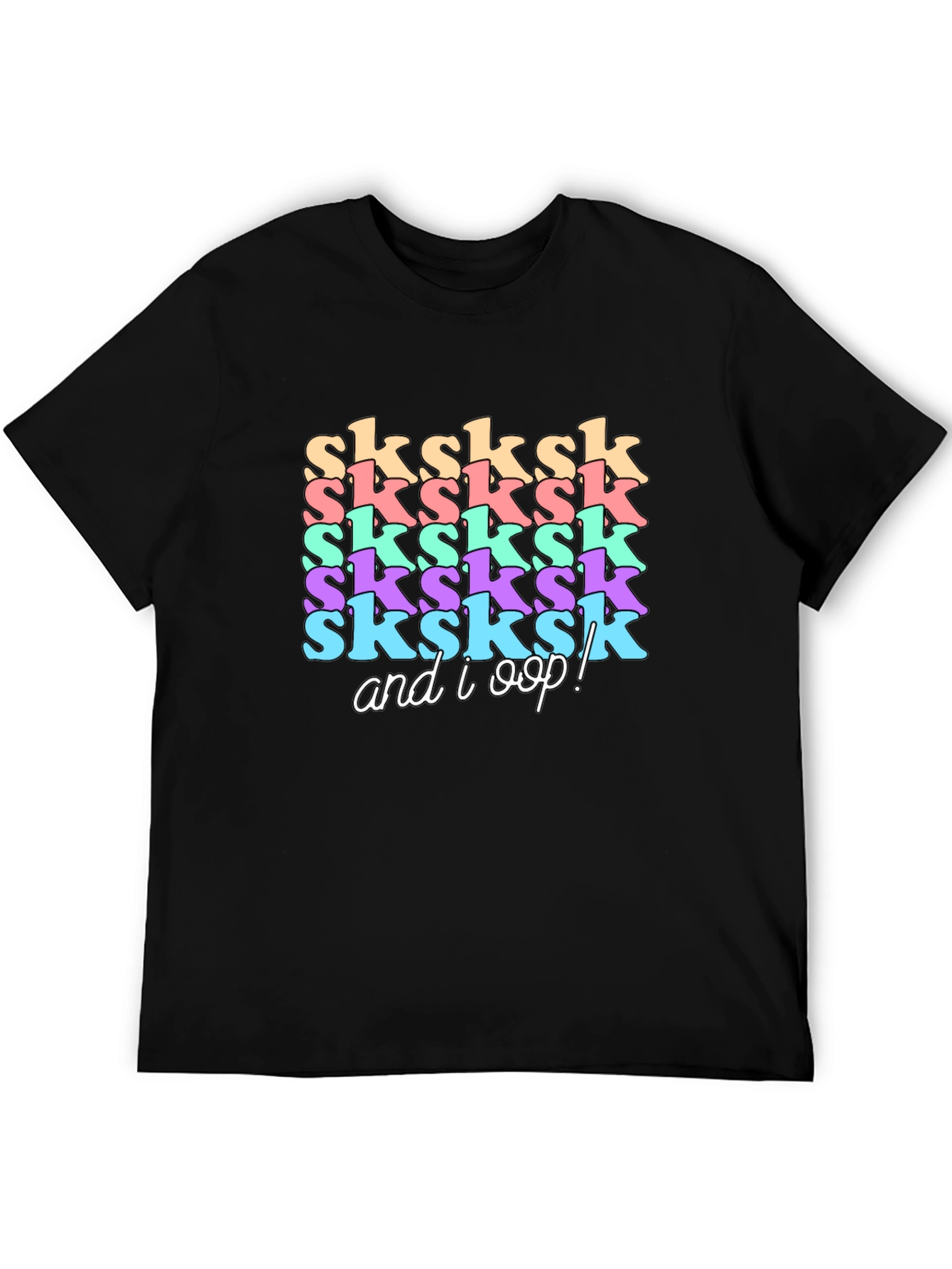 Black SkSkSk and I Oop!  Graphic T-Shirt  view 5