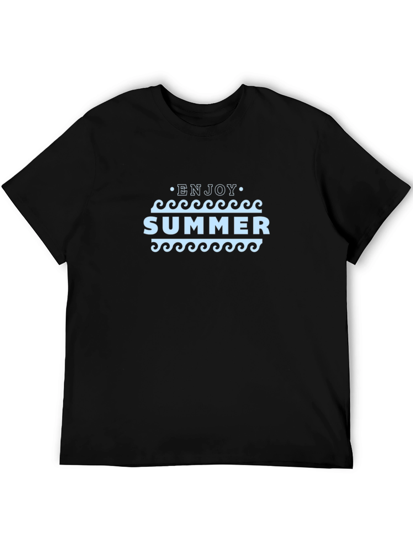 Black Enjoy Summer Black T-Shirt view 5