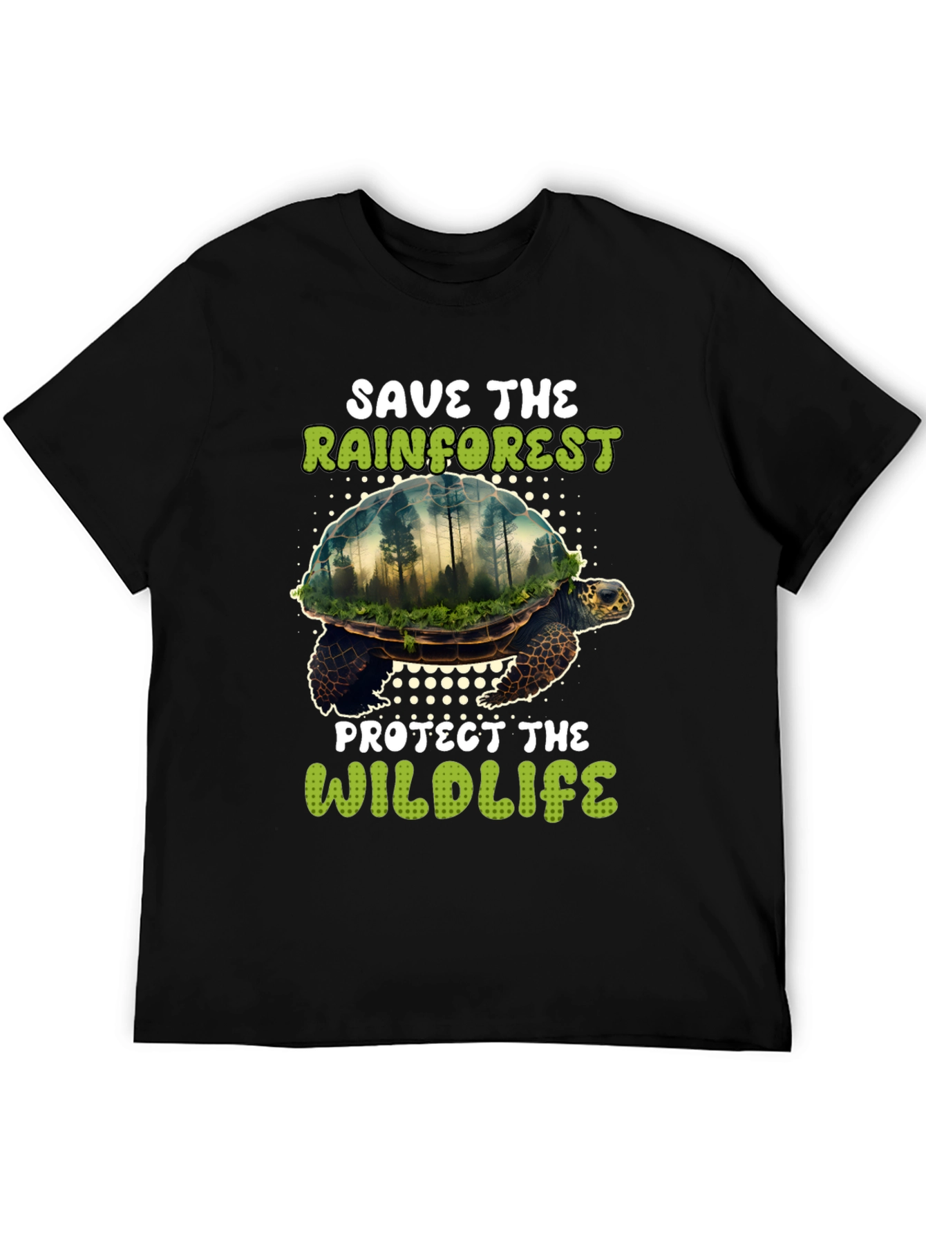 Black Save the Rainforest T-Shirt view 5