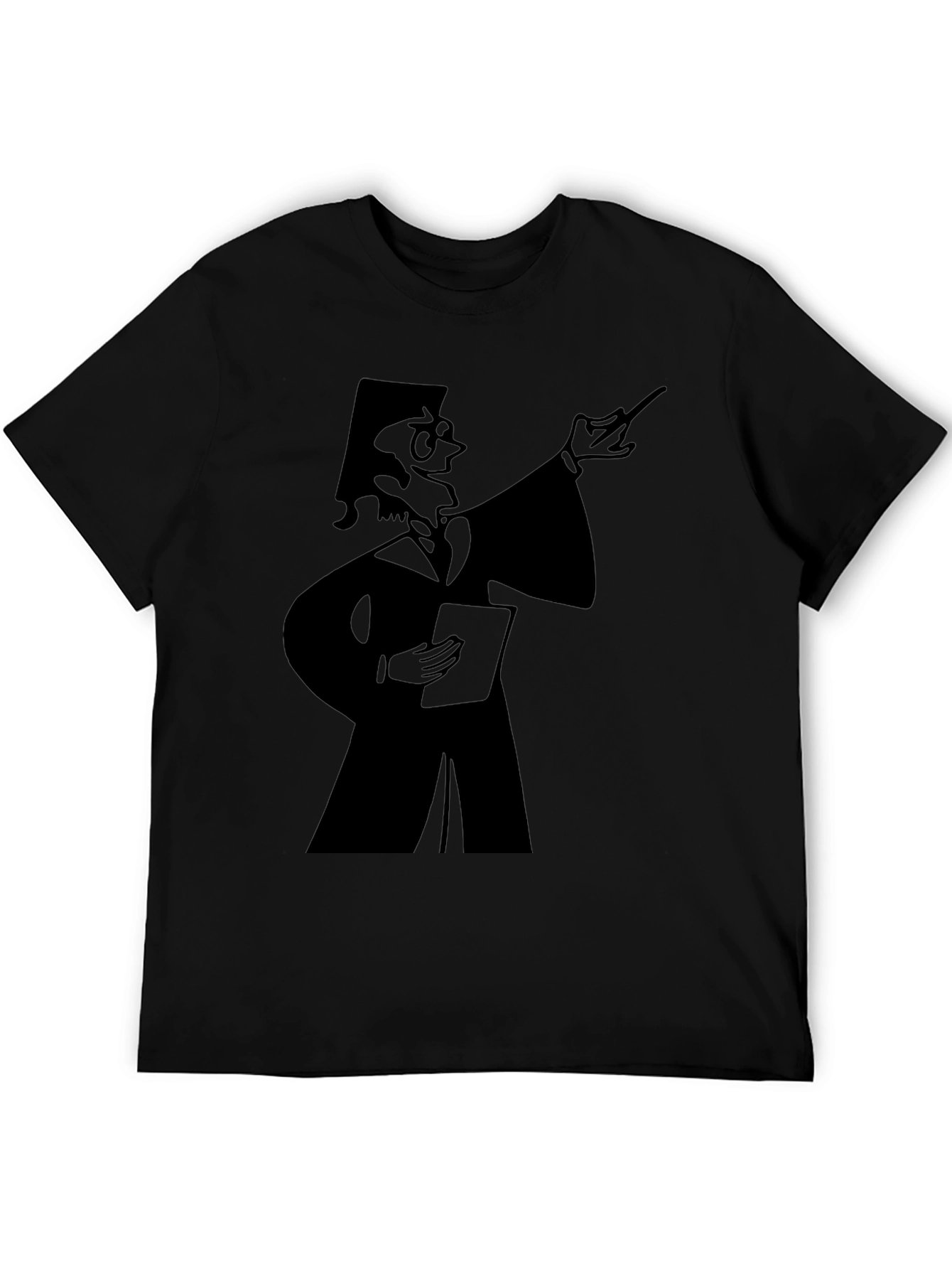 Professor Graphic Tee - Black Cotton T-Shirt - 5