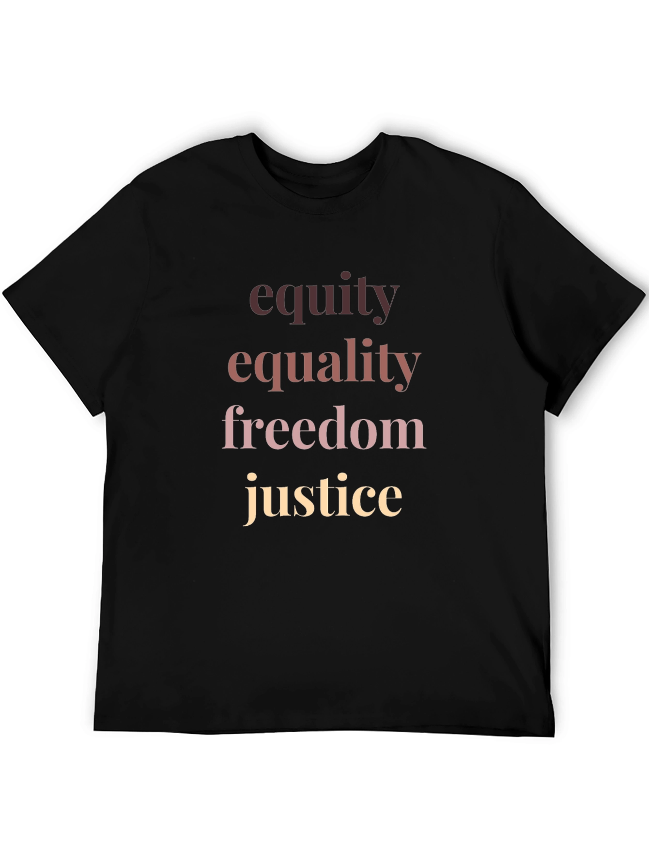 Black Equity Equality Freedom Justice T-Shirt view 5