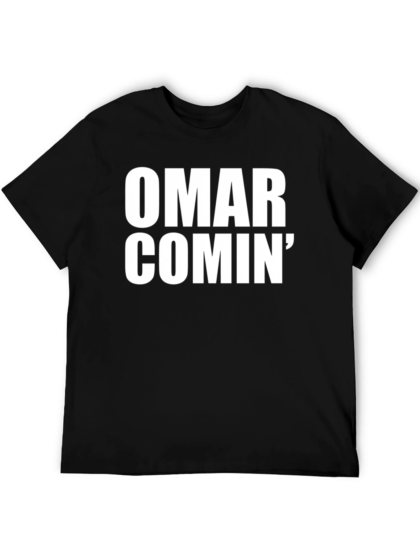 Black Omar Comin' T-Shirt view 5