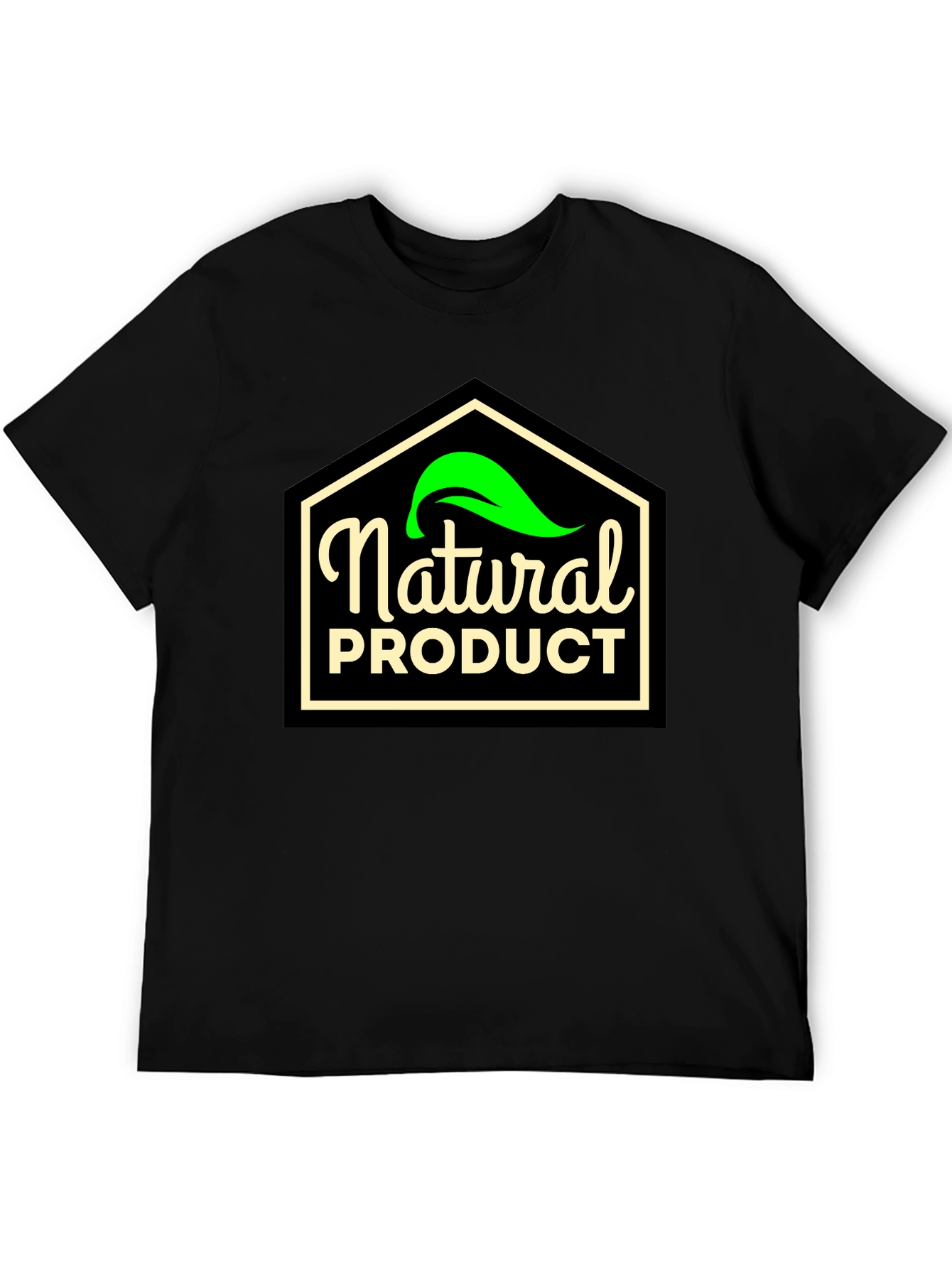 Black Natural Product T-Shirt - Eco Friendly Style view 5