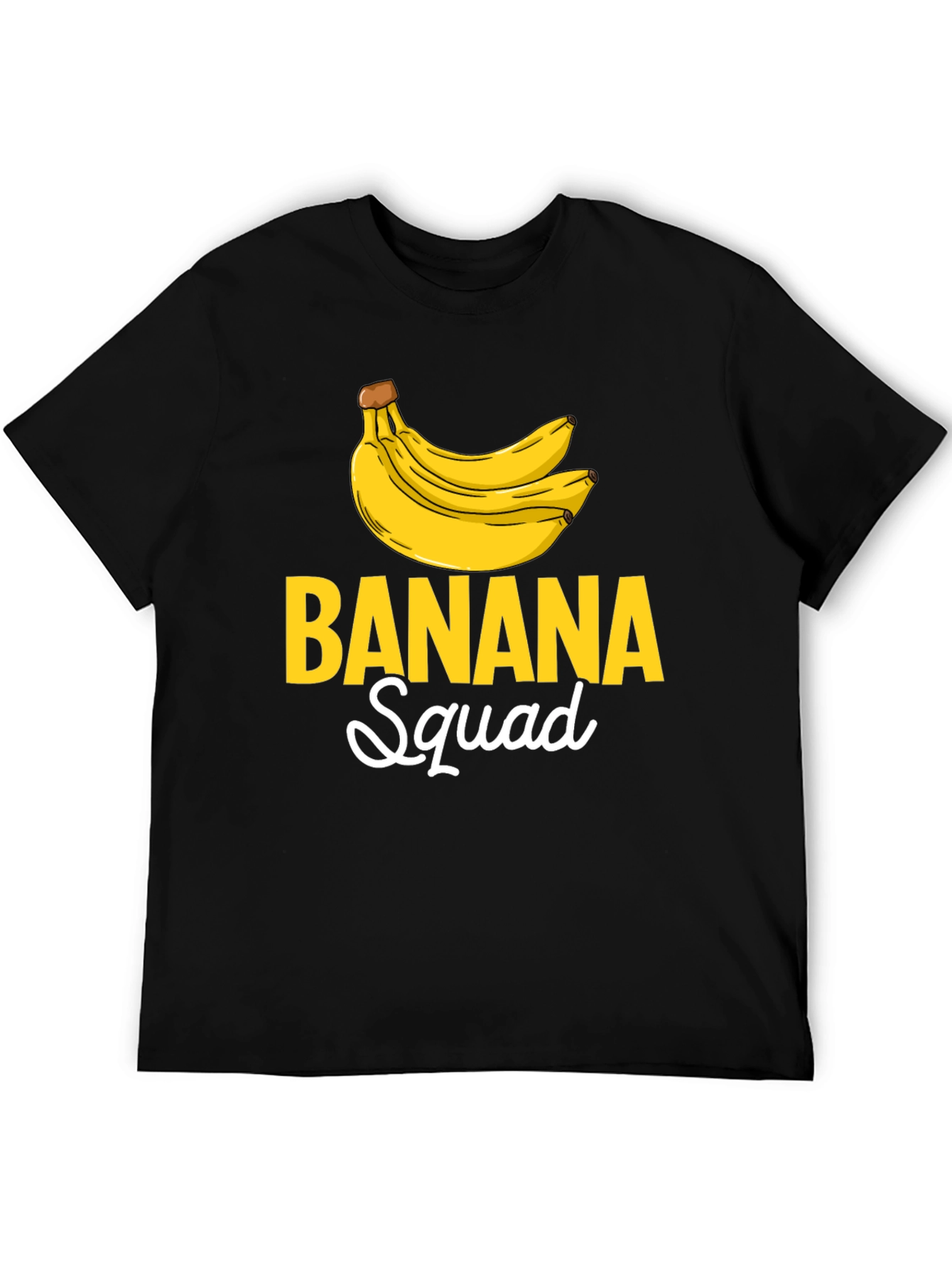 Black Banana Squad Graphic Tee - Funny Fruit T-Shirt view 5