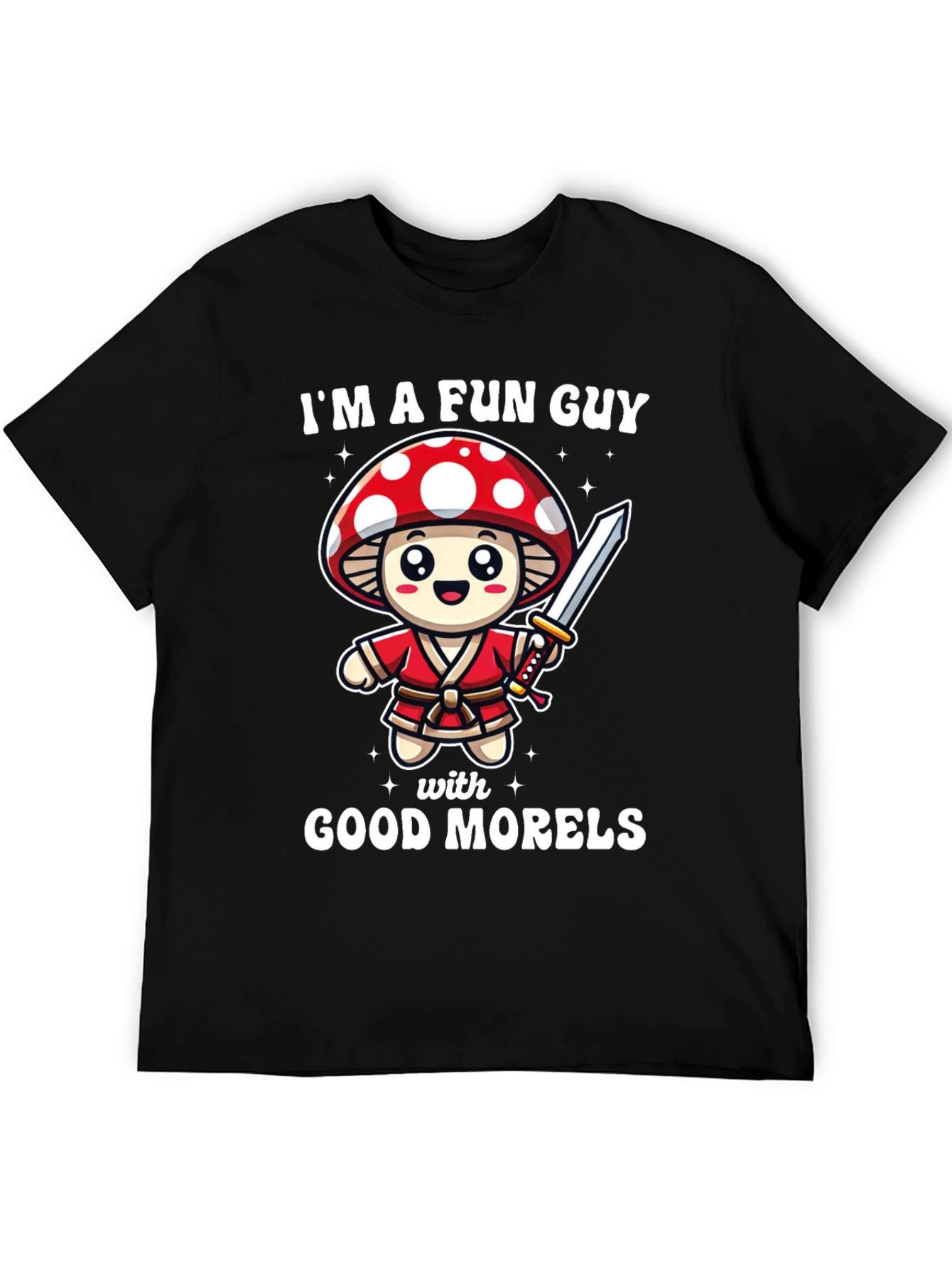 Black I'm A Fun Guy Mushroom T-Shirt view 5