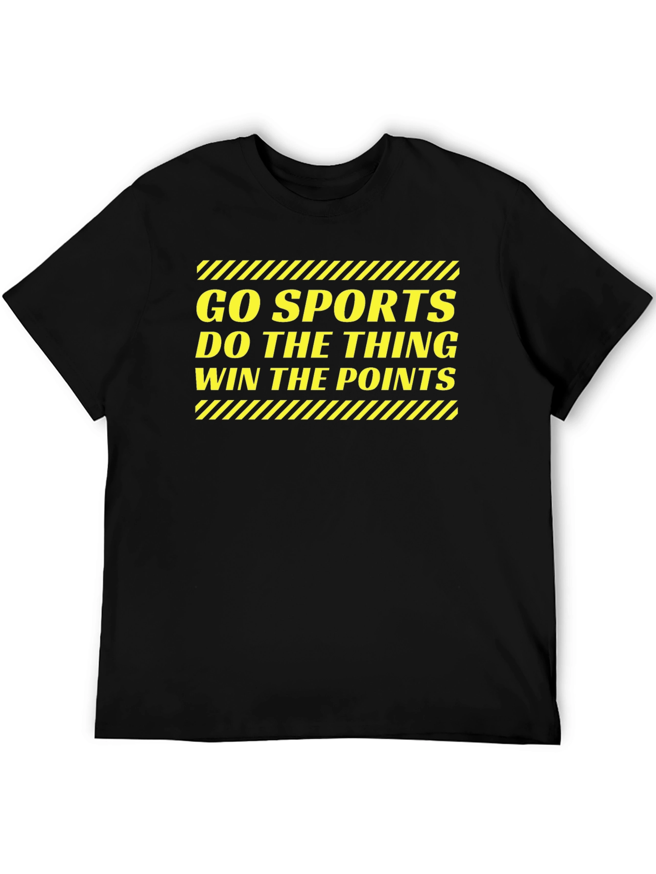 Black Go Sports T-Shirt - Funny Slogan Tee view 5