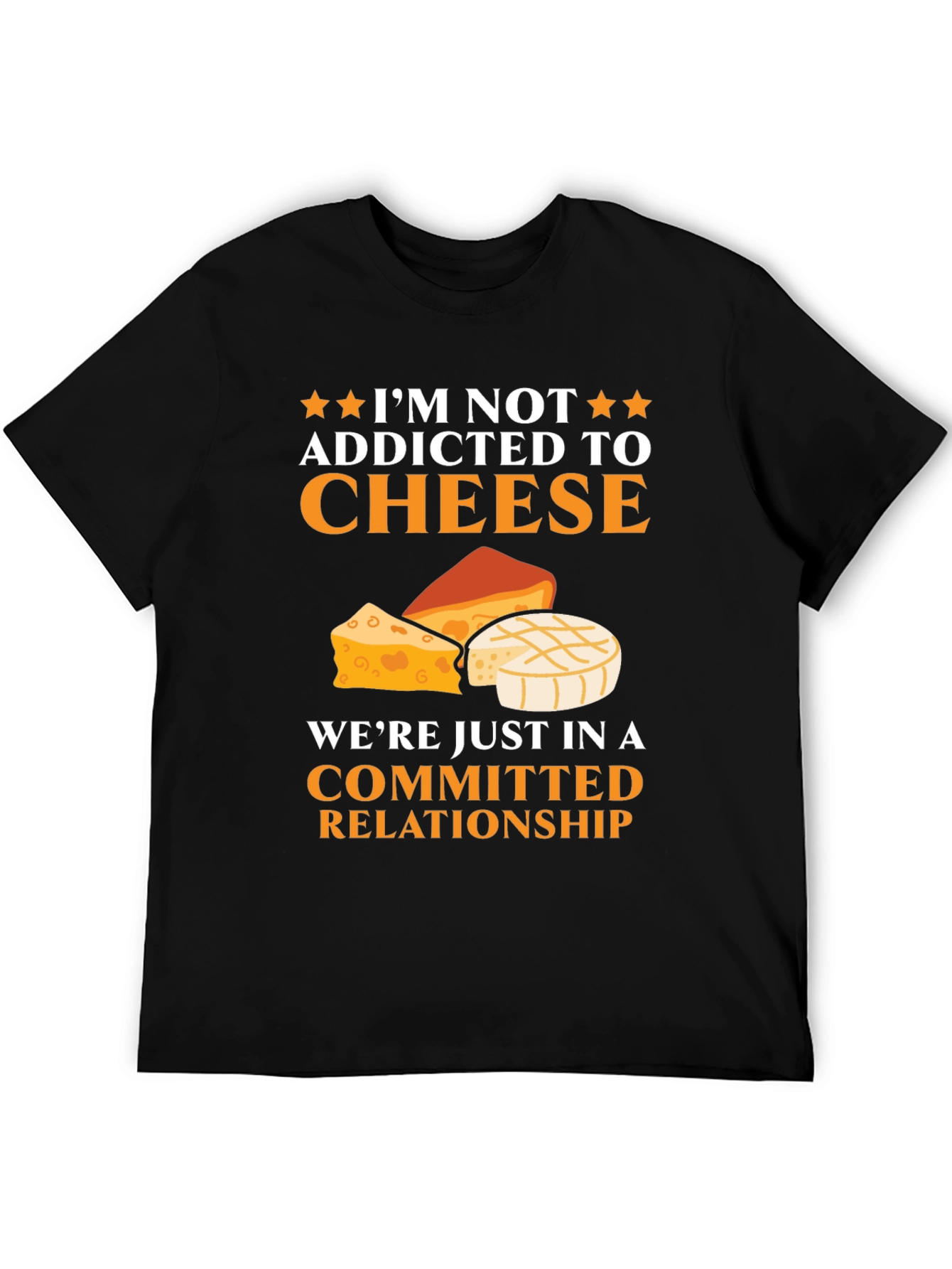 Black Cheese Lover T-Shirt Funny Relationship Tee view 5