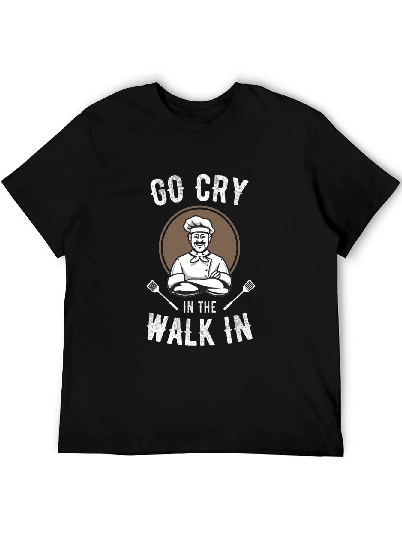 Black Go Cry In The Walk In T-Shirt view 5