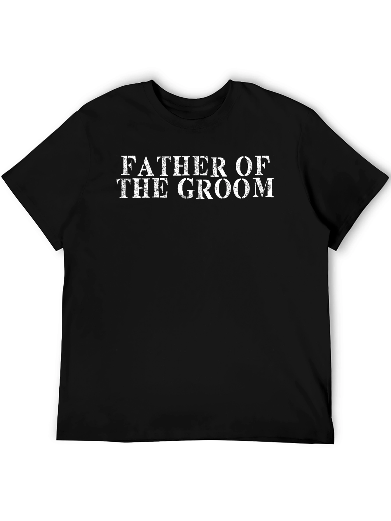 Father of the Groom Black T-Shirt - 5