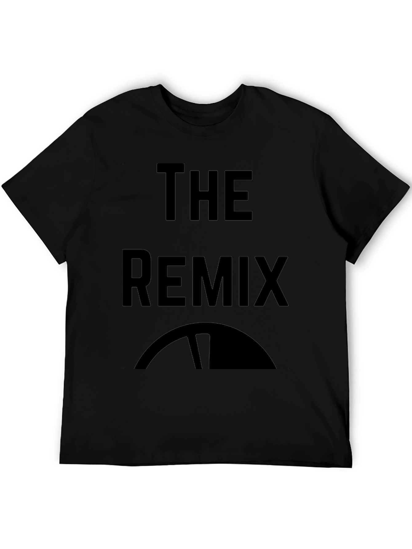 Black The Remix Graphic T-Shirt - Cool Casual Tee view 5