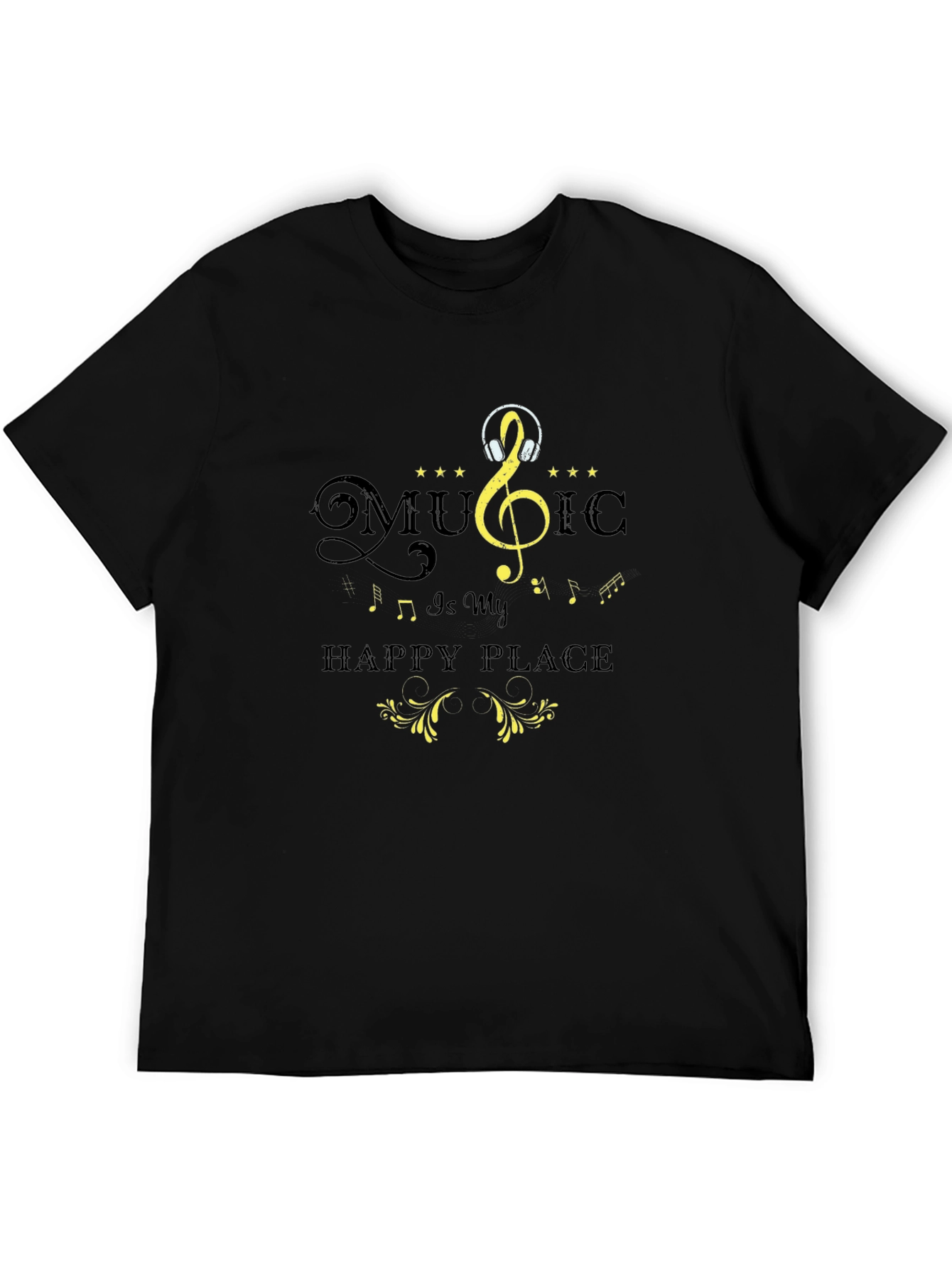 Black Music is My Happy Place T-Shirt view 5