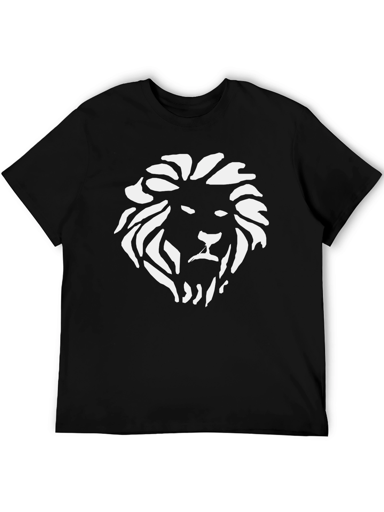 Black Lion Graphic Black T-Shirt - Bold & Stylish view 5