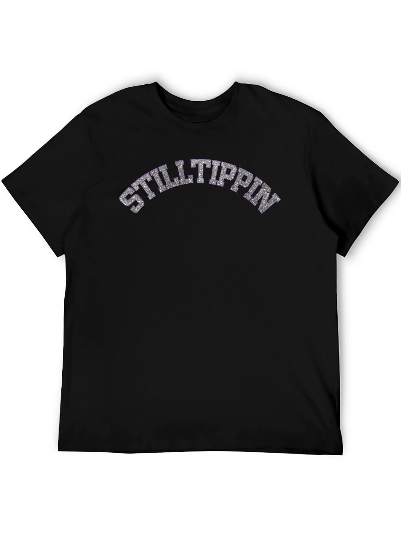 Black Still Tippin' Graphic Tee - Black Cotton Blend view 5