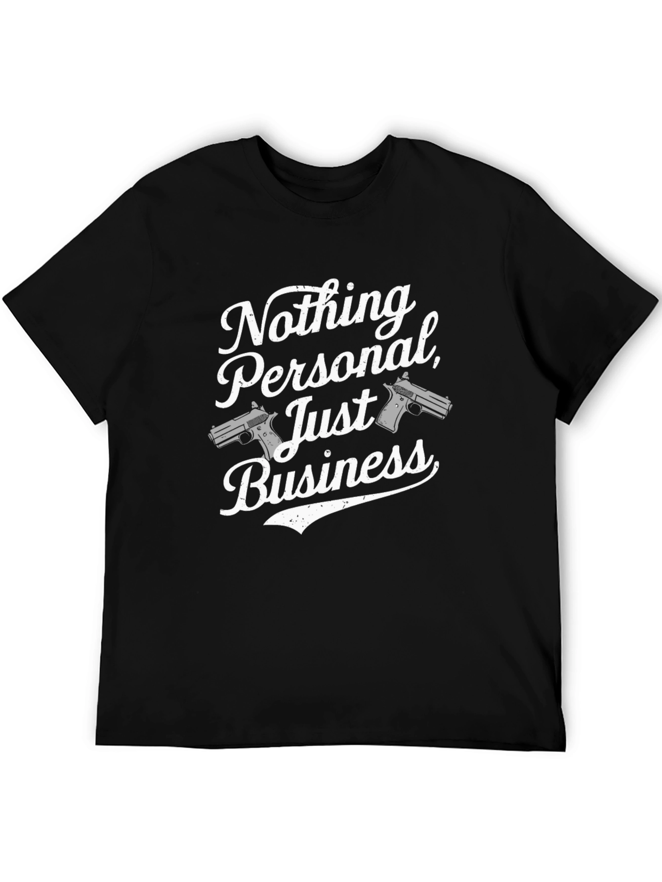 Black Nothing Personal Business T-Shirt view 5