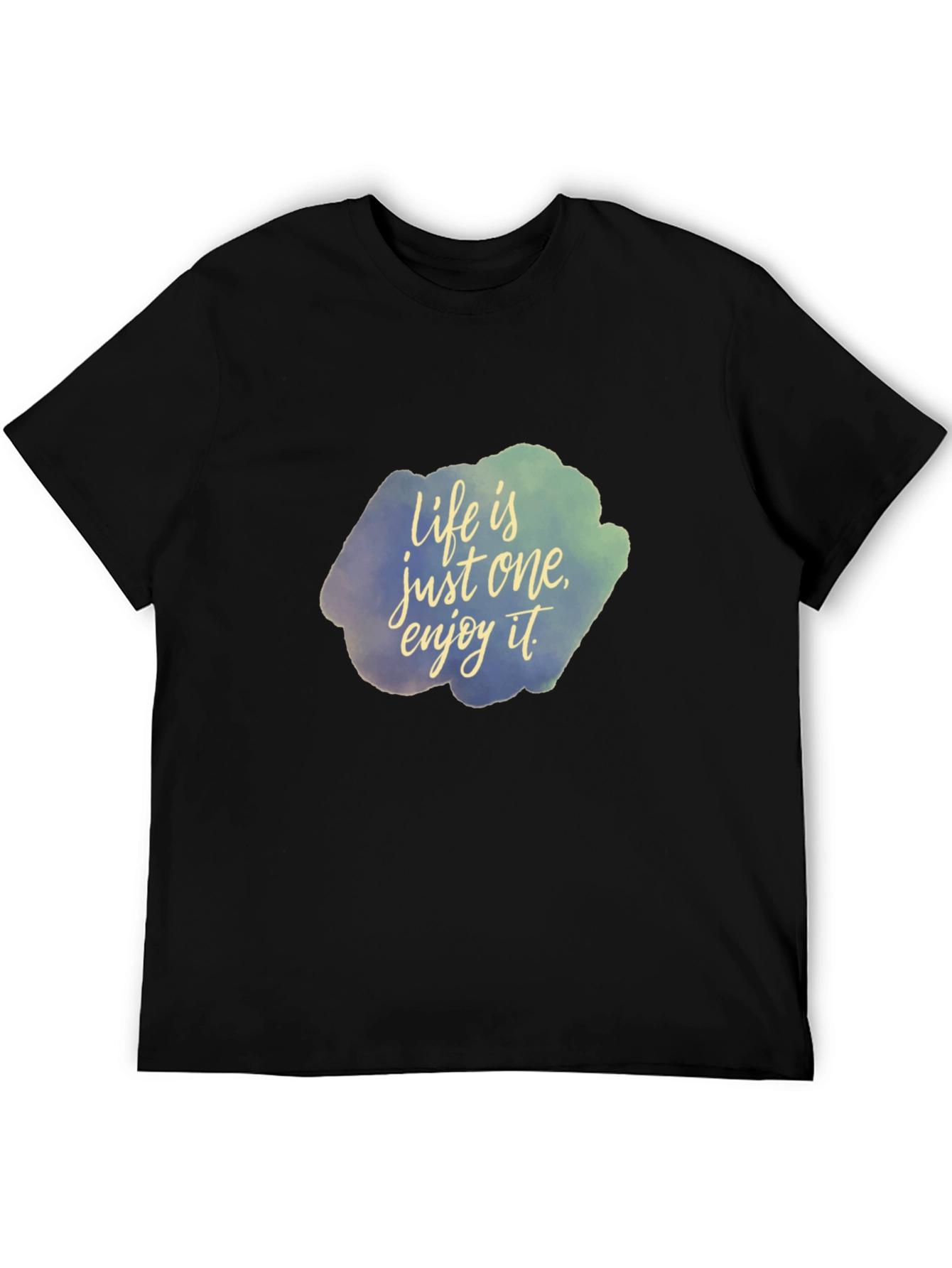 Black Life is Just One, Enjoy It Black T-Shirt view 5