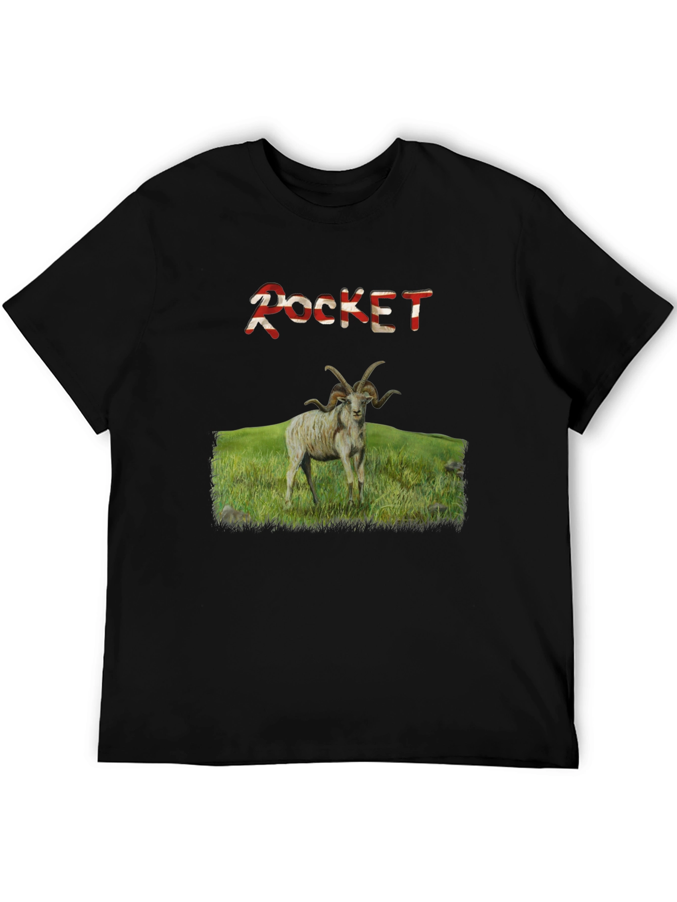 Black Rocket Ram Graphic T-Shirt - Premium Cotton Blend view 5