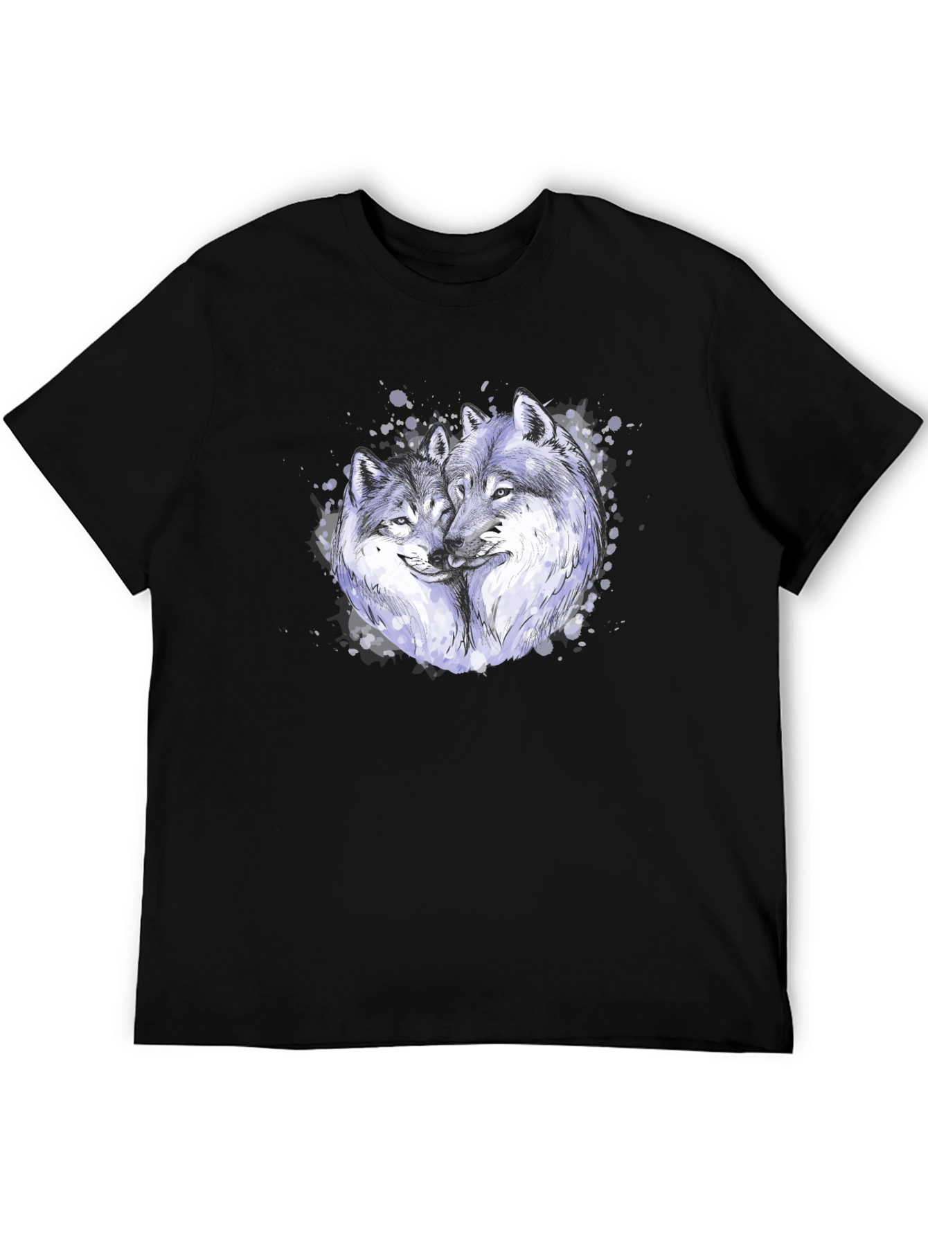 Black Wolf Love T-Shirt view 5