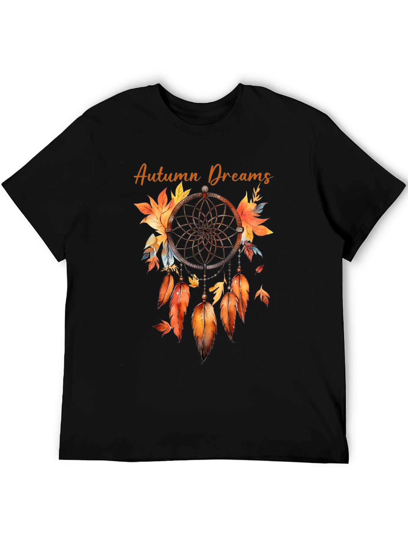 Black Autumn Dreams Dreamcatcher T-Shirt view 5