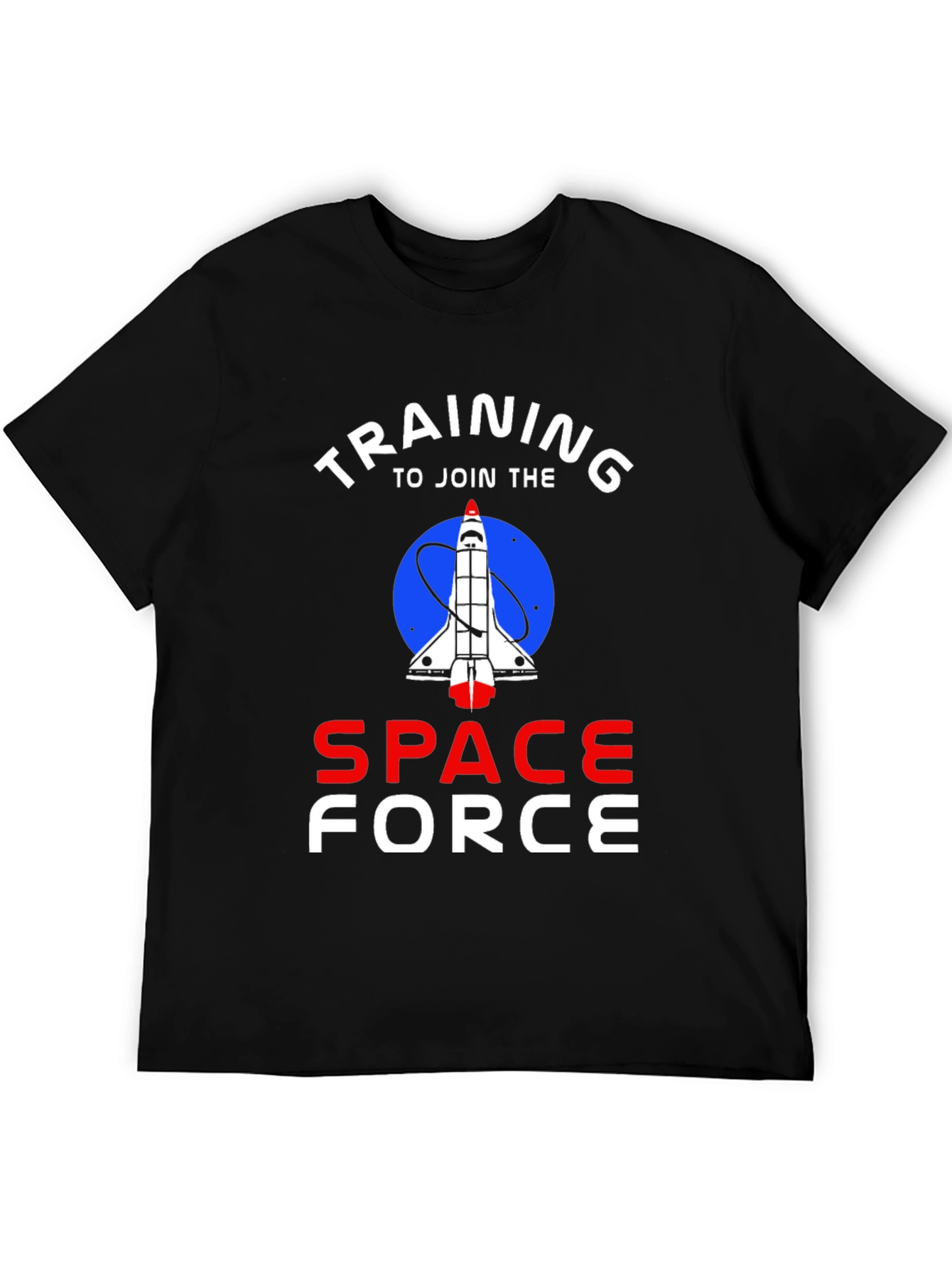 Black Training To Join The Space Force T-Shirt view 5