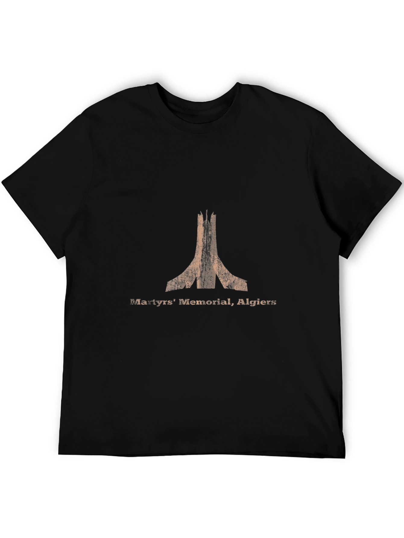 Black Martyrs' Memorial Algiers T-Shirt - Vintage Black Cotton Tee view 5