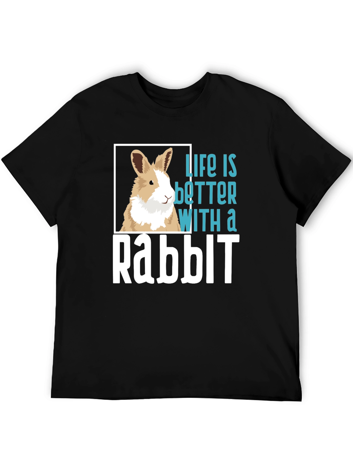 Black Life is Better with a Rabbit T-Shirt view 5