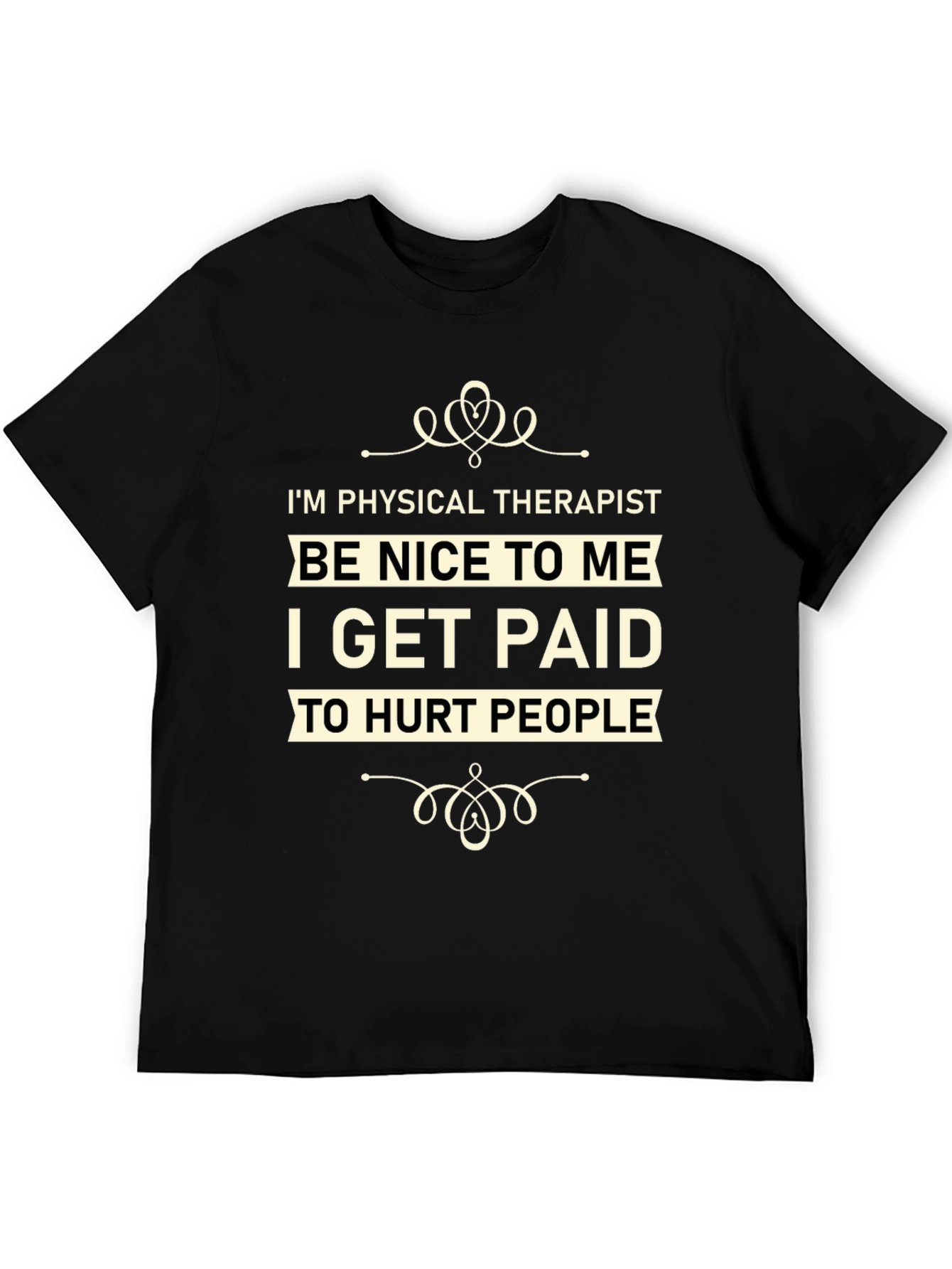 Black Physical Therapist Funny T-Shirt view 5