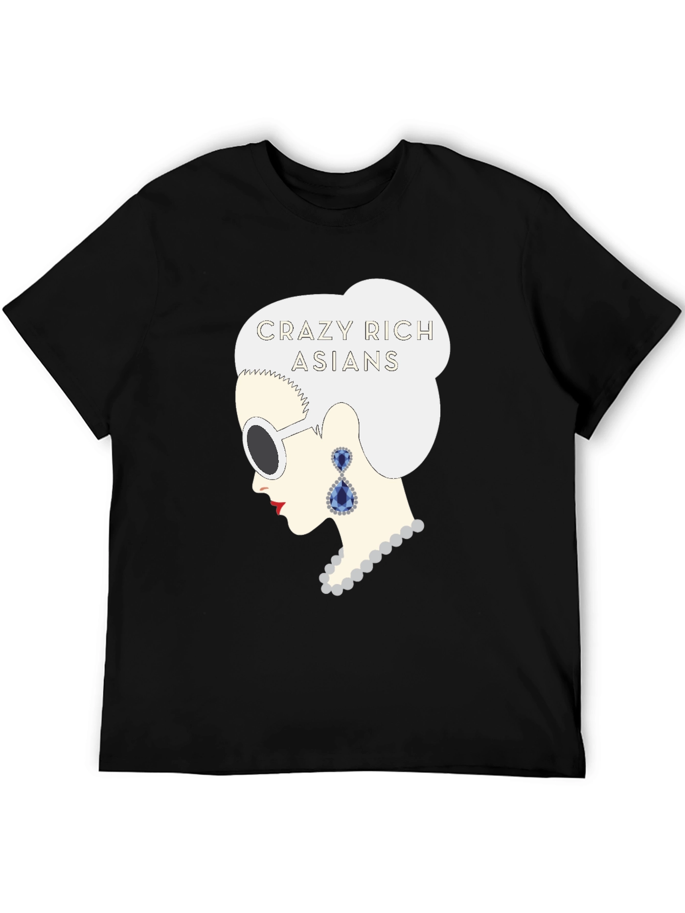 Black Crazy Rich Asians T-Shirt - Fashionable Graphic Tee view 5