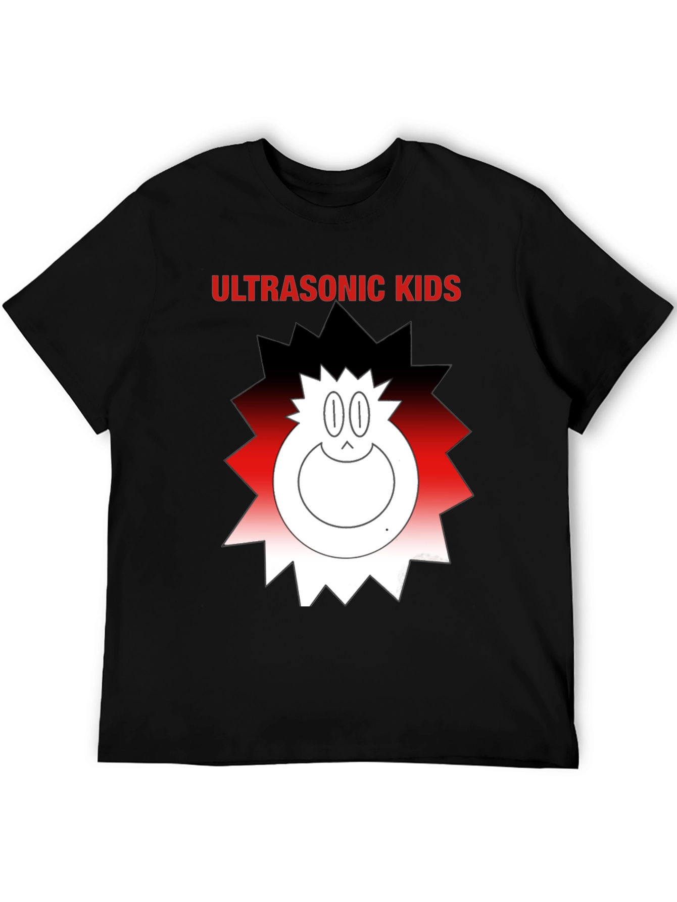 Black Ultrasonic Kids Graphic Tee - Funky Cartoon Design view 5