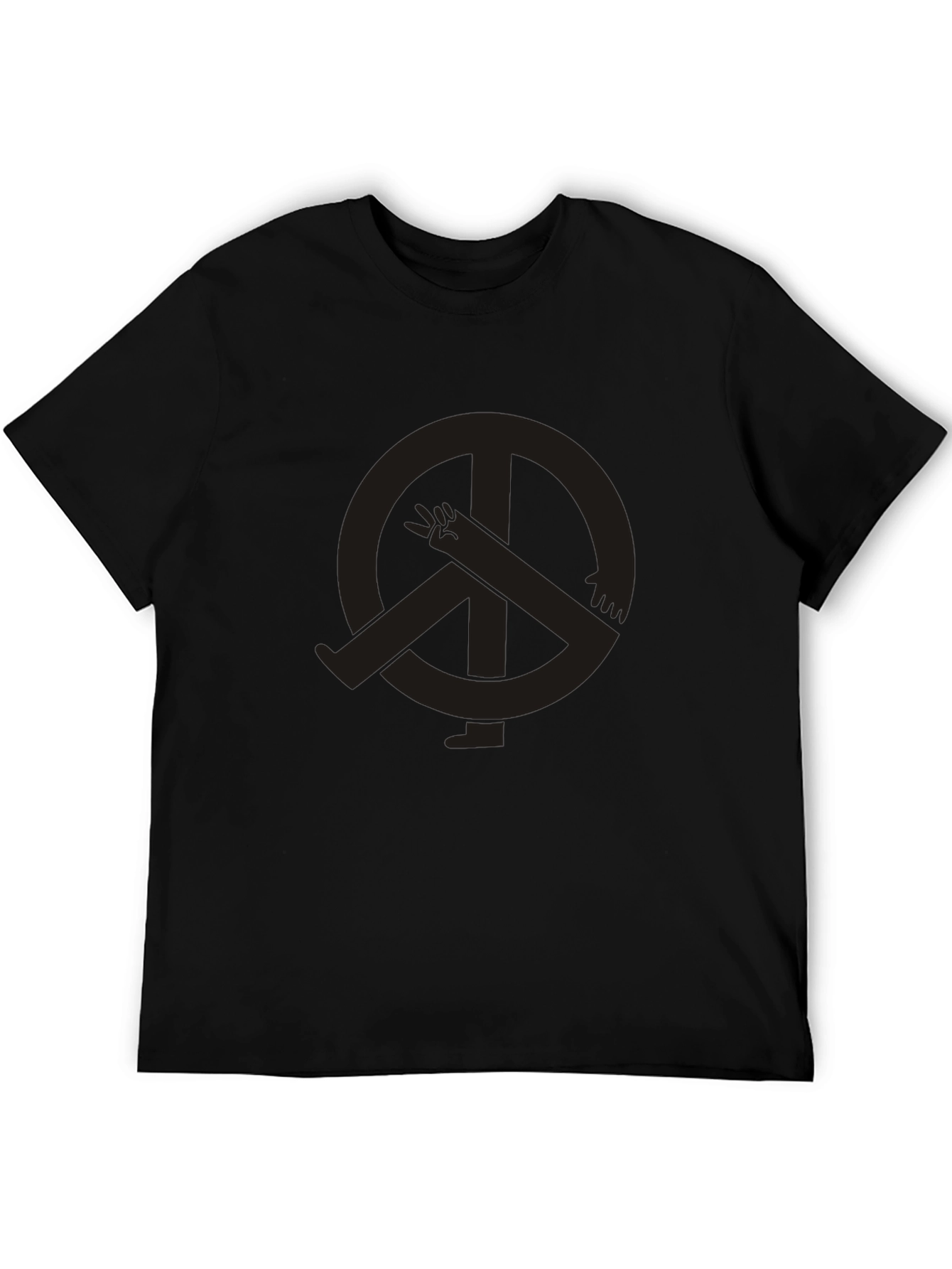 Black Peace Sign Tee view 5