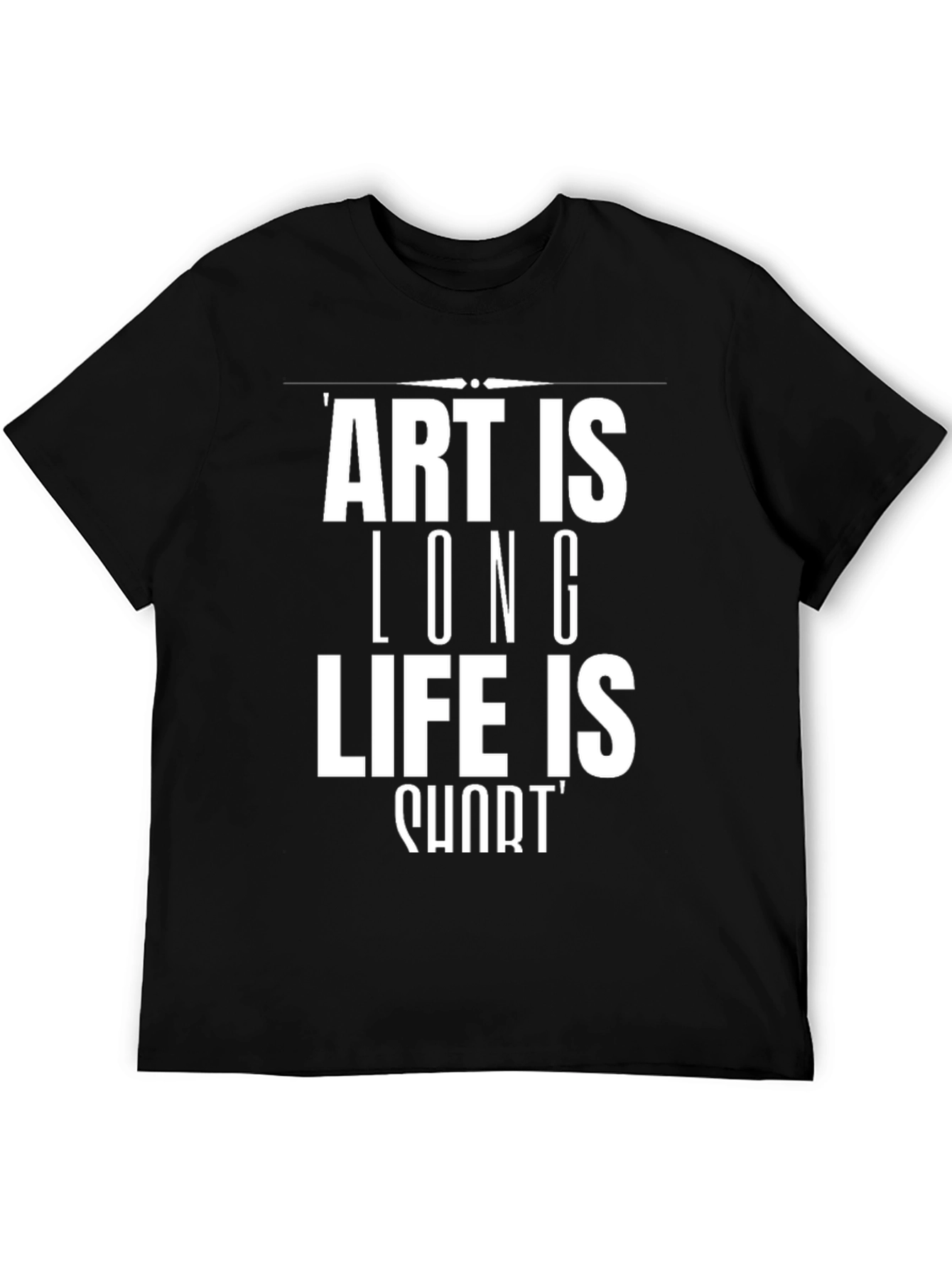 Black Art is Long, Life is Short T-Shirt view 5