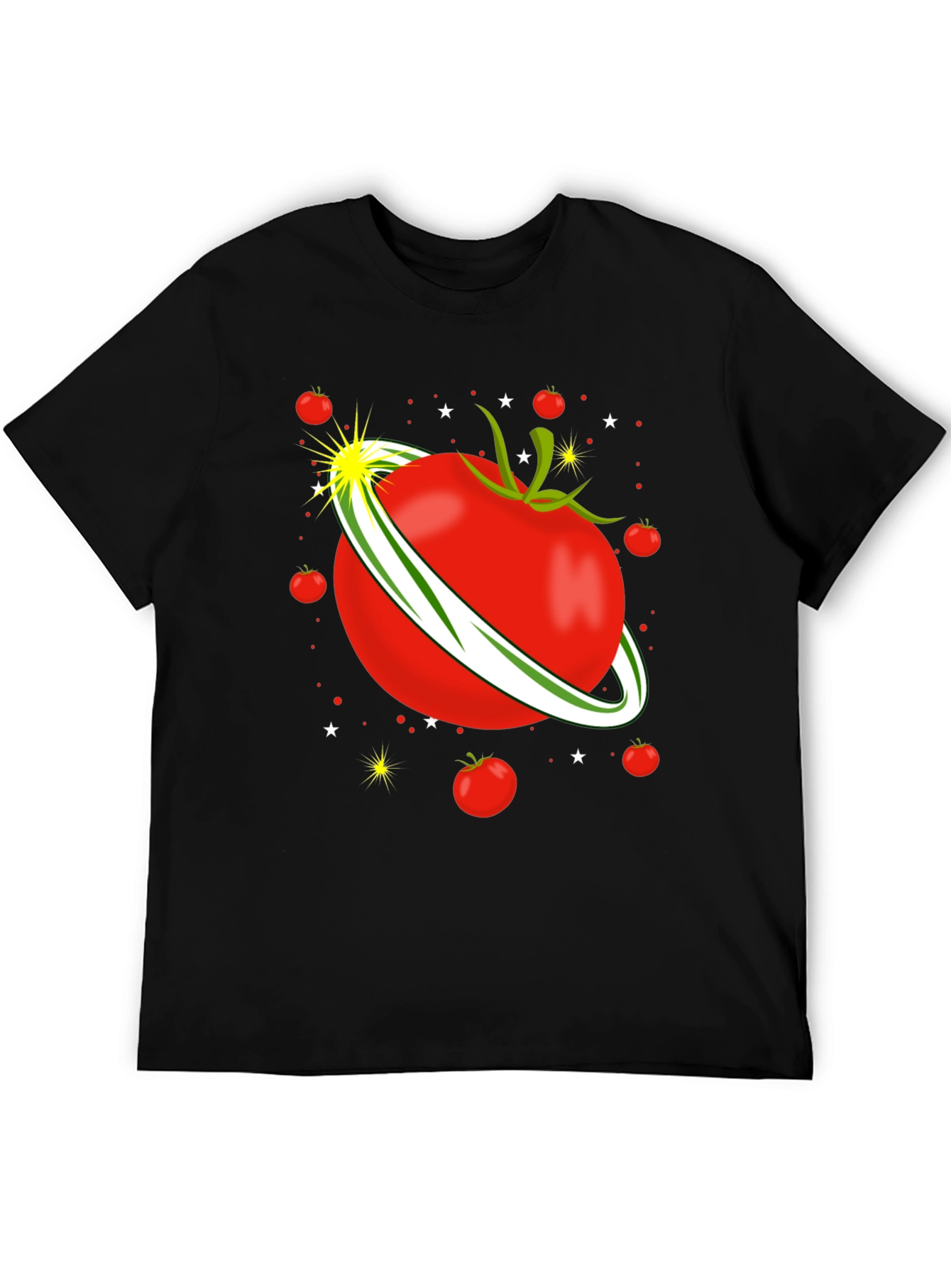 Black Tomato Planet Graphic T-Shirt view 5