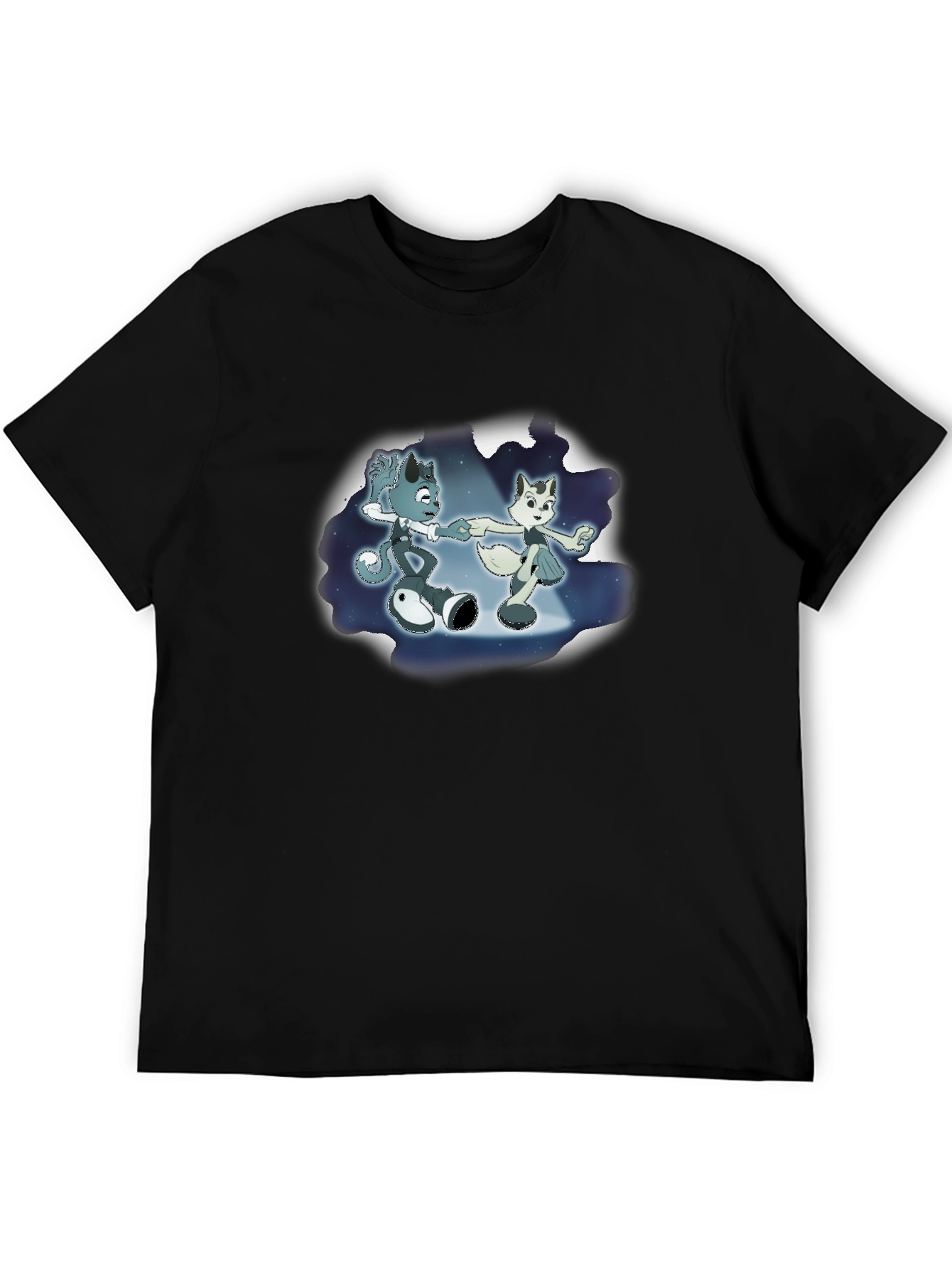 Black Cartoon Dance T-Shirt view 5