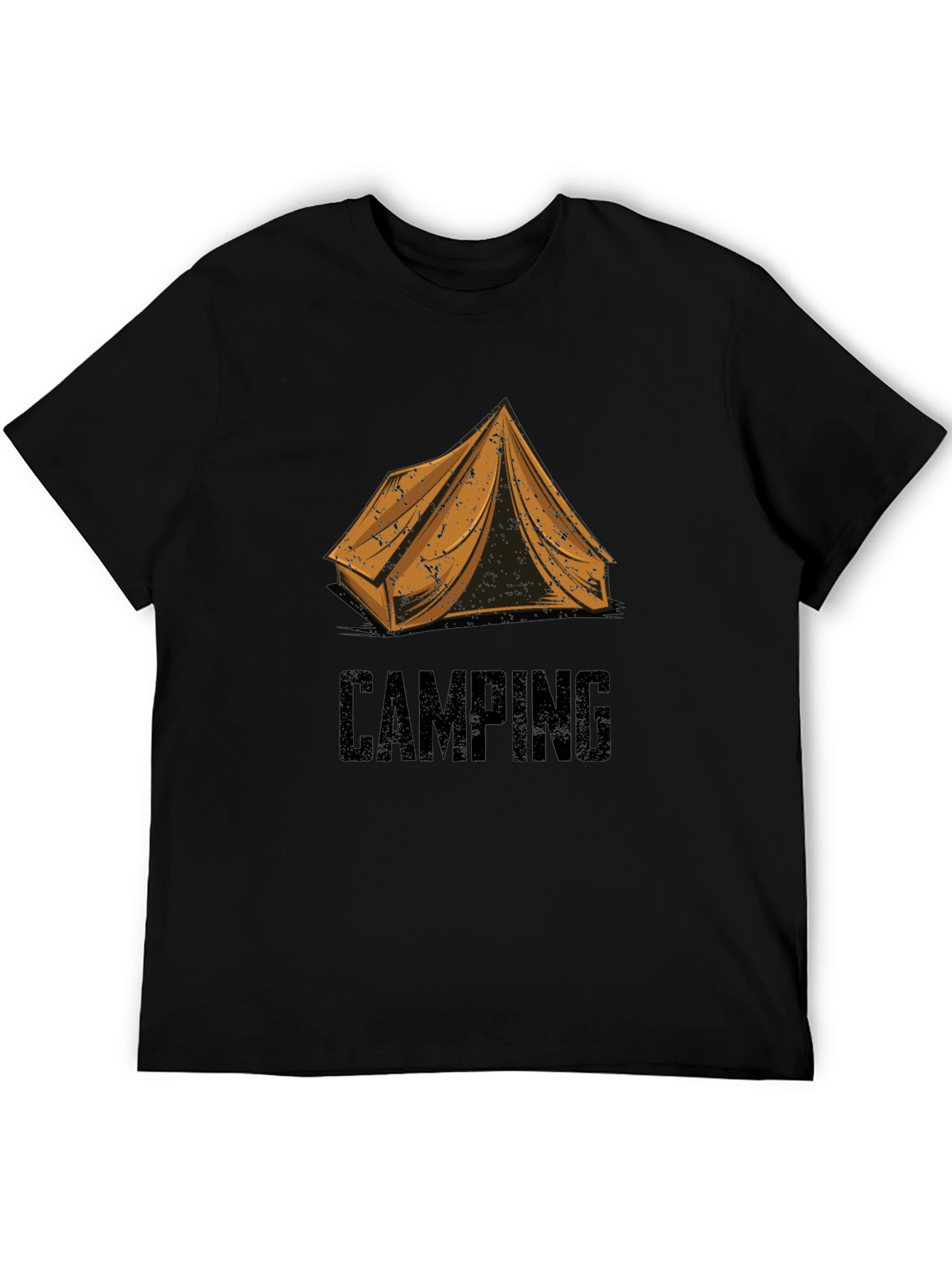 Black Camping Adventure T-Shirt - Outdoor Explorer Tee view 5
