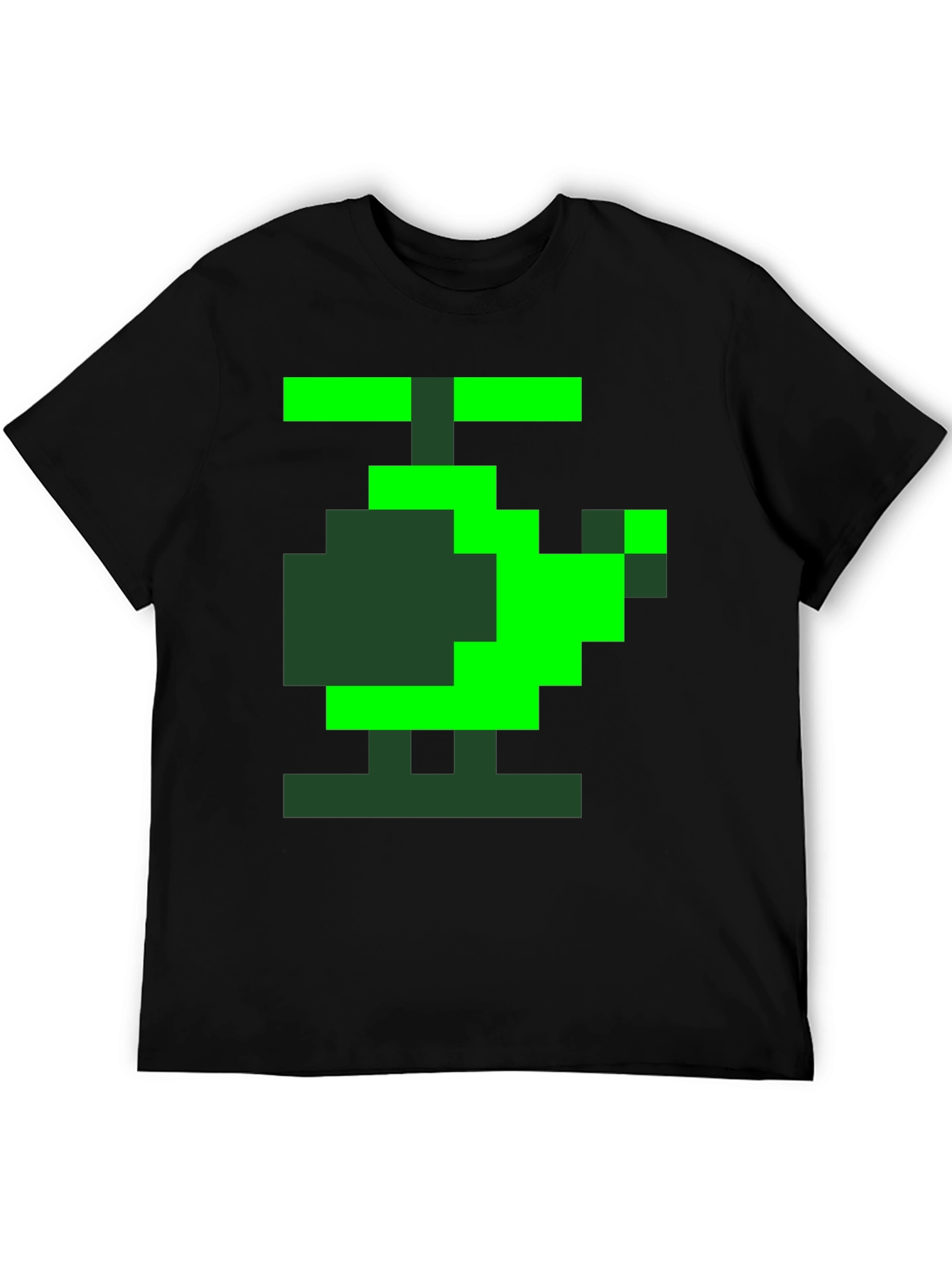 Black Pixel Helicopter Graphic Tee - Gamer Style view 5